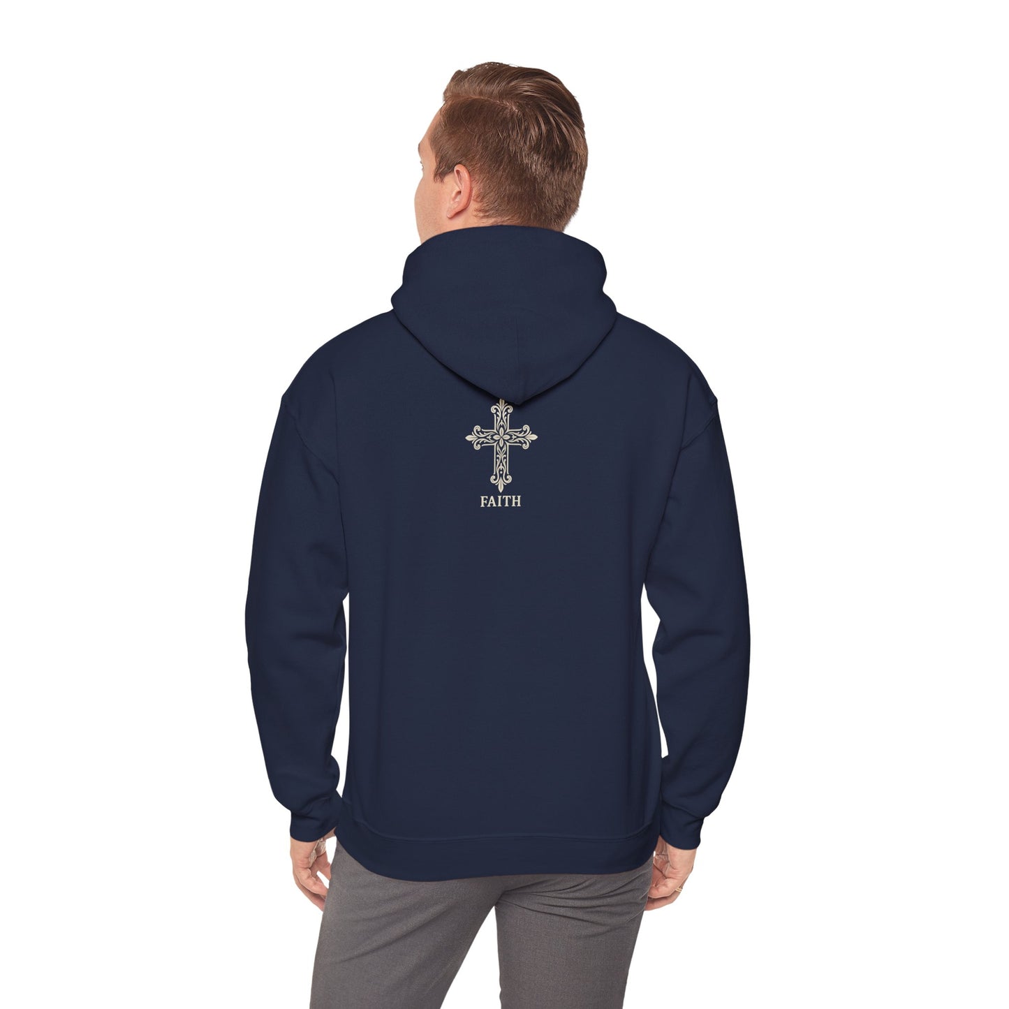Faith-Inspired Hooded Sweatshirt, Cozy Christian Apparel, Gift for Believers, Inspirational Hoodie, Church Outing Wear