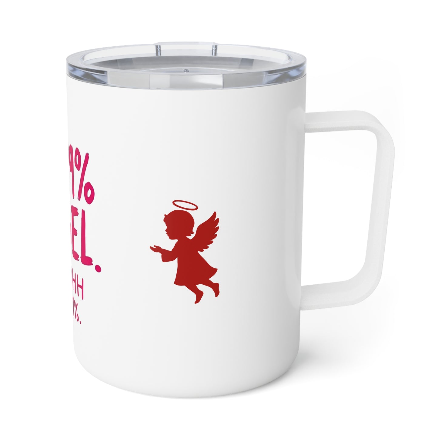 99% Angel Insulated Coffee Mug | 10oz Travel-Ready Drinkware