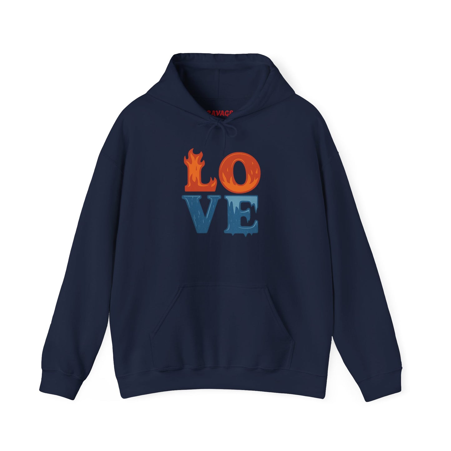 Unisex Hooded Sweatshirt with 'LOVE' Design - Cozy Gift for Friends, Valentine's Day, Casual Wear, Relaxation, Everyday Use