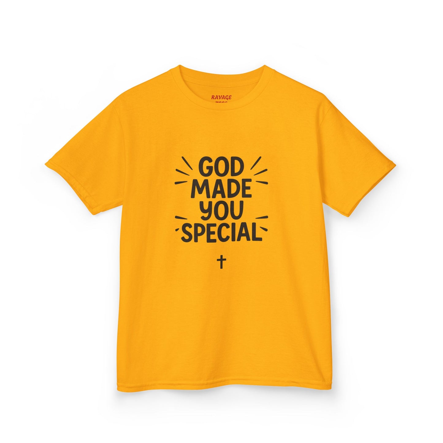 Kids Christian T-Shirt, God Made You Special Tee, Youth Religious Apparel, Faith-Based Gift, Inspirational Kids Wear