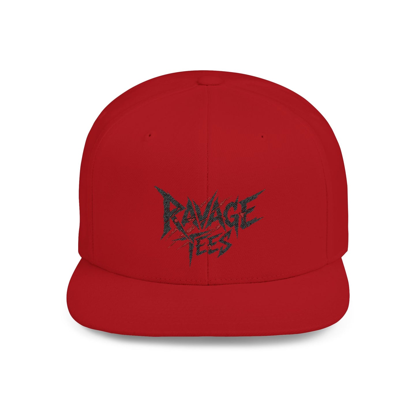 Ravage Tees Edgy Graphic Snapback Cap, Streetwear Hat, Trendy Flat Bill, Casual Outfit Accessory, Unique Gift for Music Lovers