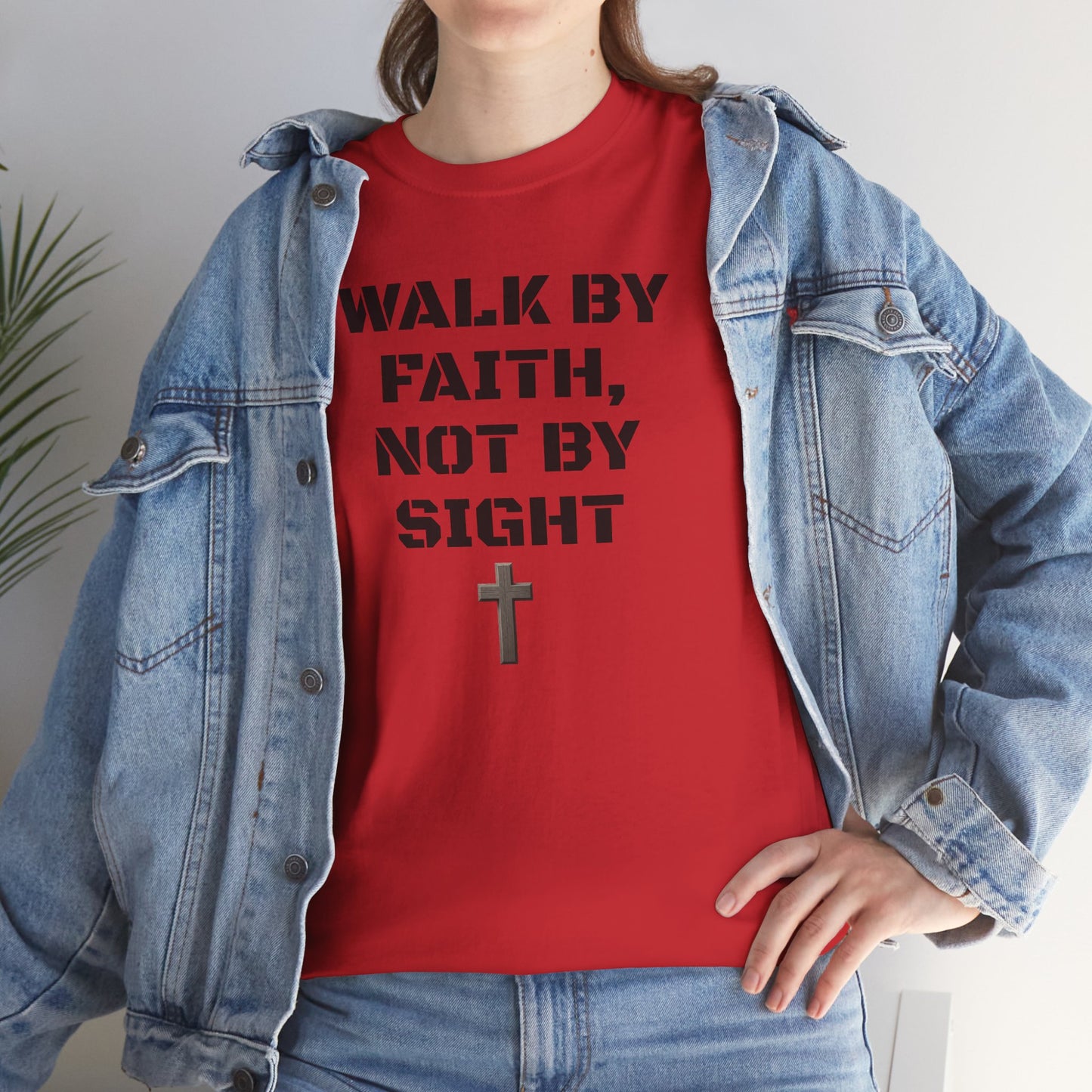 Walk by Faith Not by Sight Christian Sweatshirt | Inspirational Unisex Crewneck | Ravage Tees Faith Collection