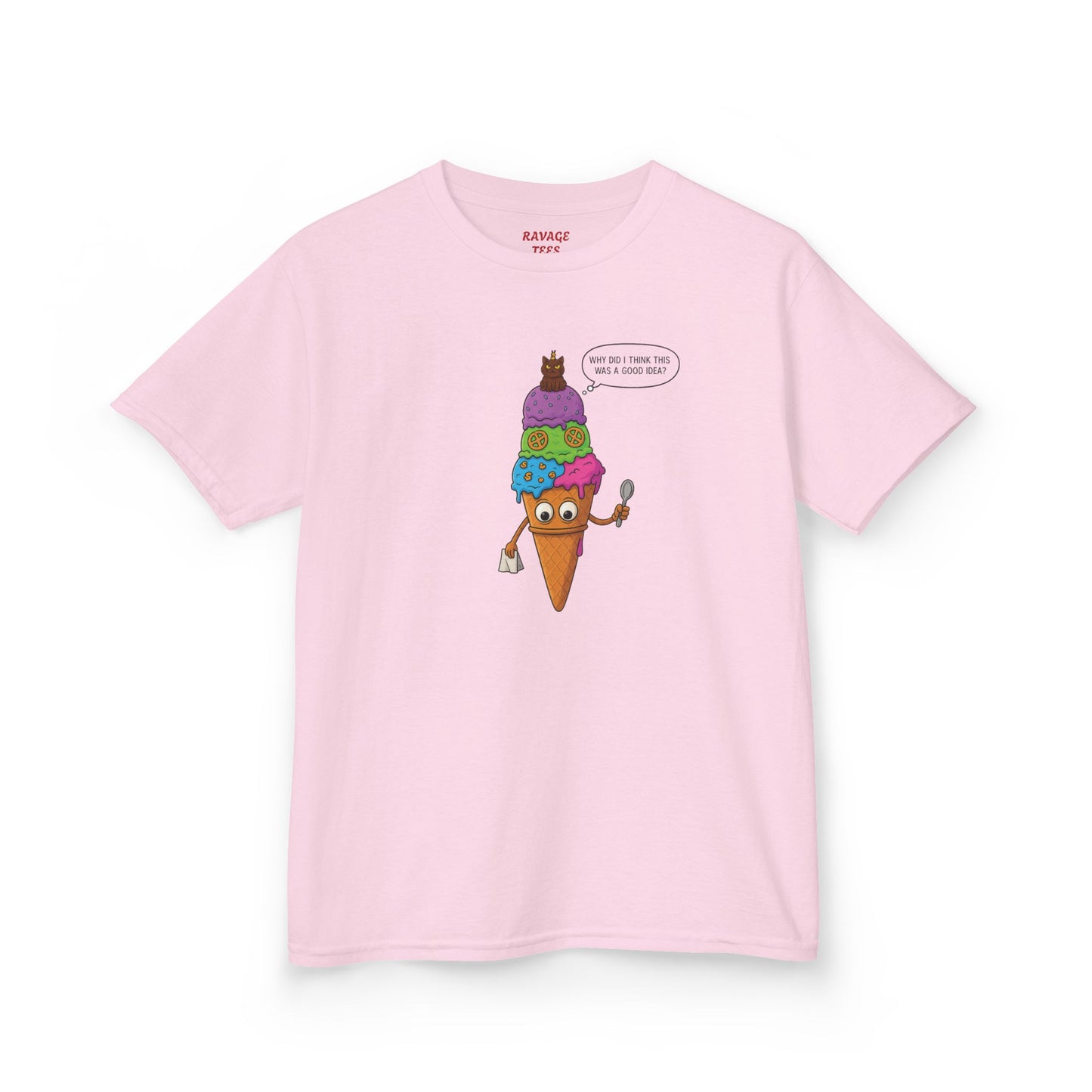 Kids Ice Cream Cone T-Shirt - Fun Summer Apparel, Perfect Gift for Birthdays, Playdates, Ice Cream Lovers, Family Outings