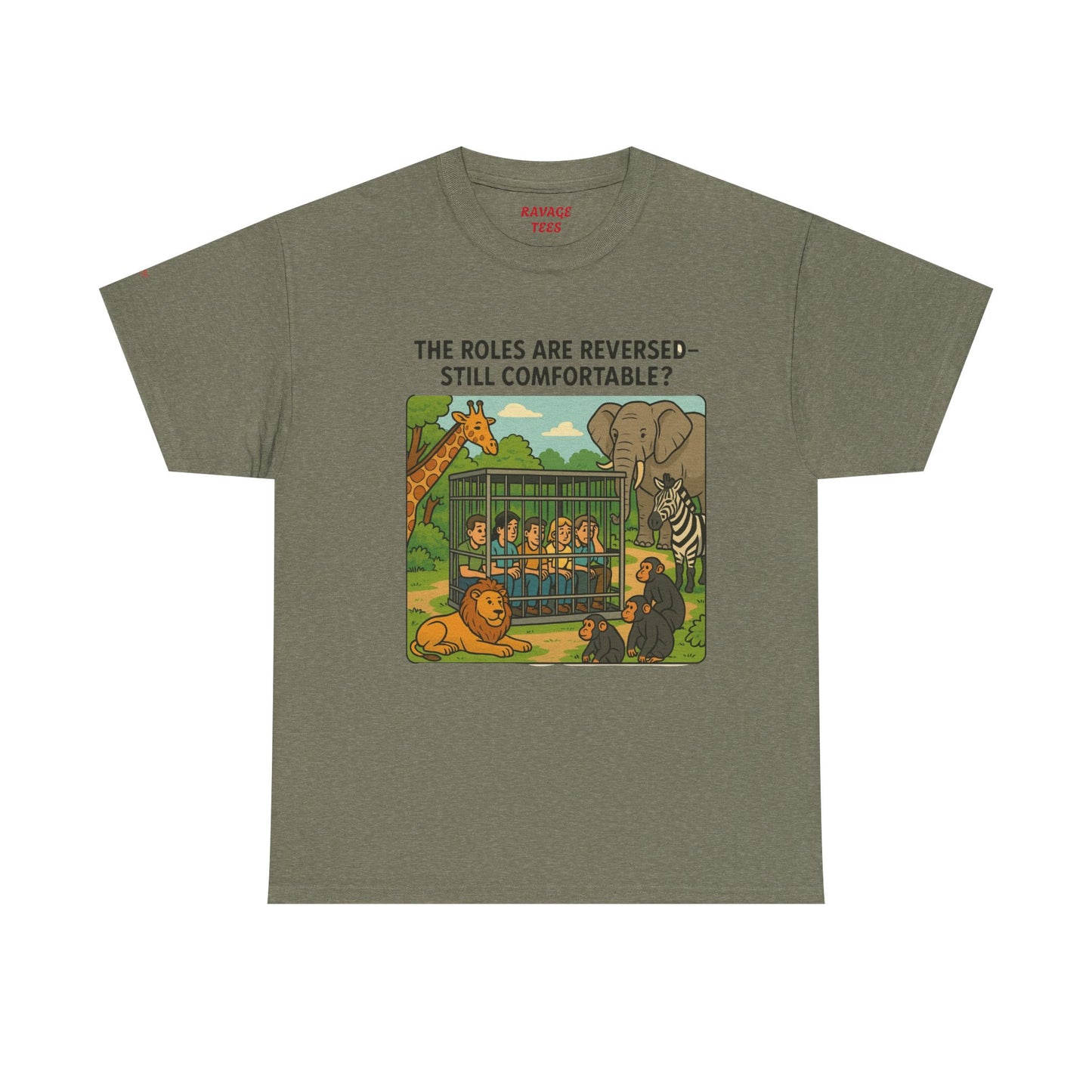 The Roles are Reversed- Are You Comfortable -Humorous Unisex Heavy Cotton Tee