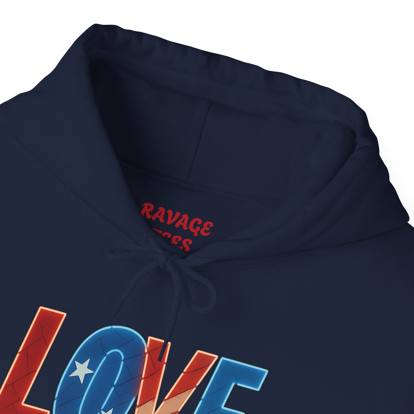 Unisex Hooded Sweatshirt with 'LOVE' Design - Cozy Gift for Friends, Valentine's Day, Casual Wear, Relaxation, Everyday Use