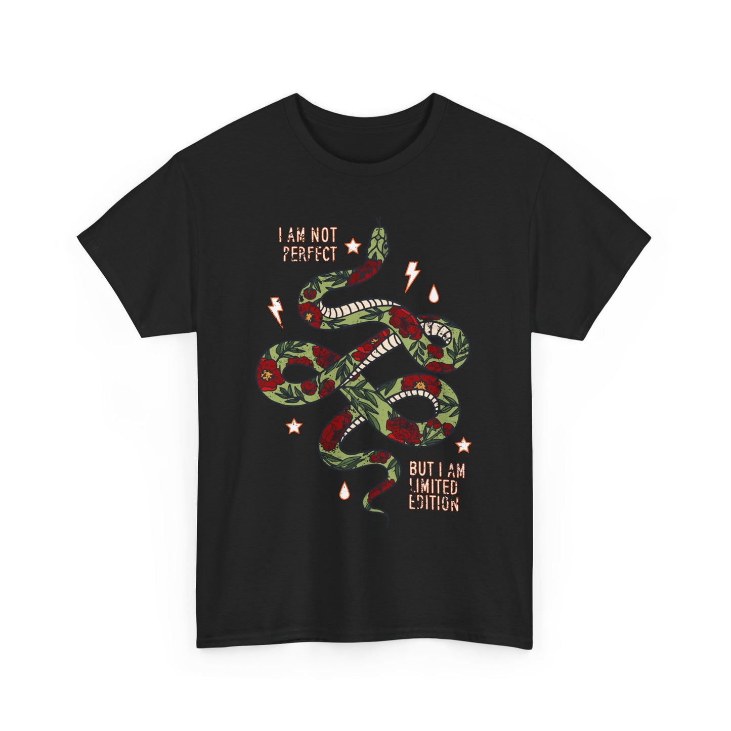Trendy Unisex Tee, I Am Not Perfect Snake Design Shirt, Casual Wear, Gift for Nature Lovers, Eco-Friendly Fashion