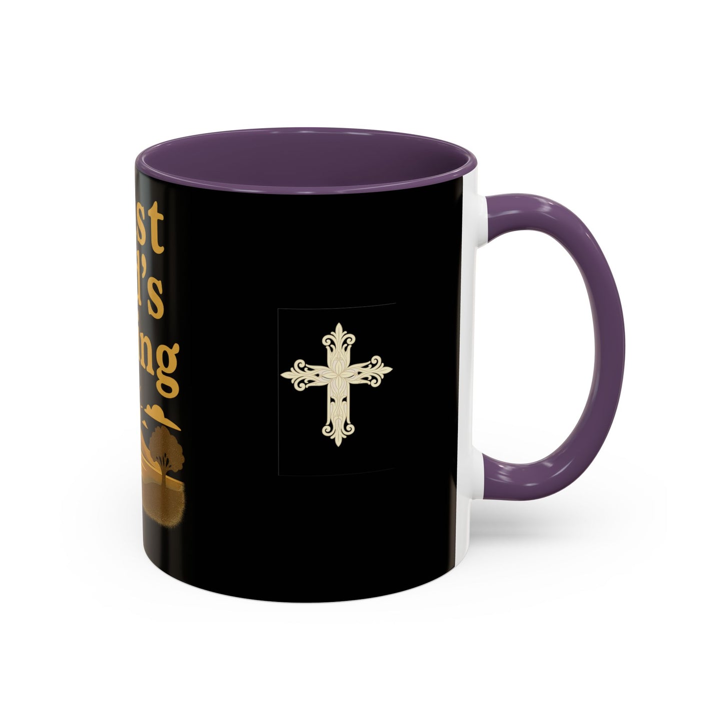Trust God's Timing Christian Coffee Mug – Inspirational Accent Cup (11oz & 15oz), Faith-Based Gift for Coffee & Tea Lovers