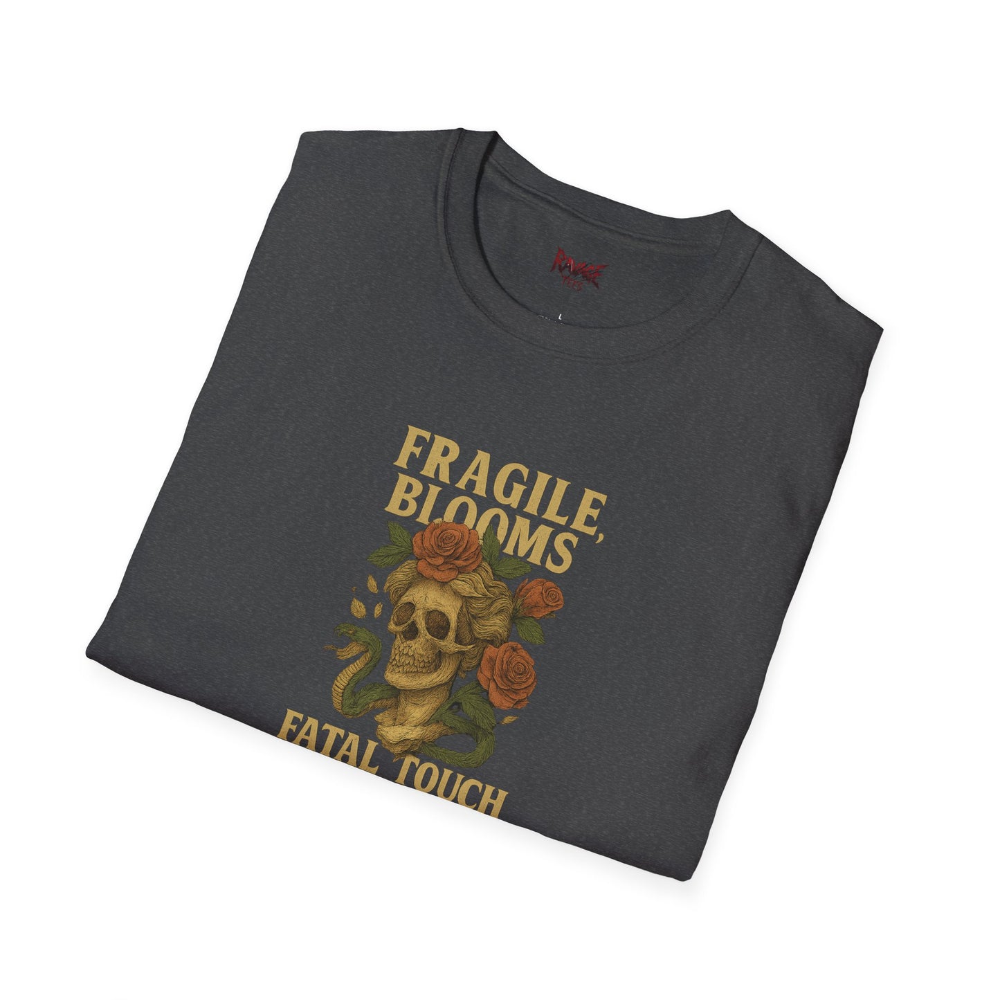 FRAGILE BLOOM FATAL TOUCH Graphic T-Shirt – Unisex Tee | Eco-Friendly Nature Shirt for Summer Style, Casual Wear & Gifts for Nature Lovers