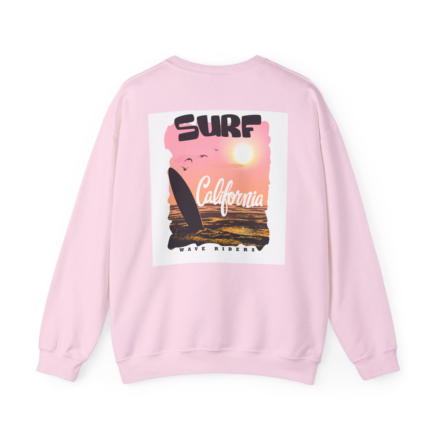 Surf Life Unisex Crewneck Sweatshirt | Beach Vibes, California Style, Perfect for Surfers