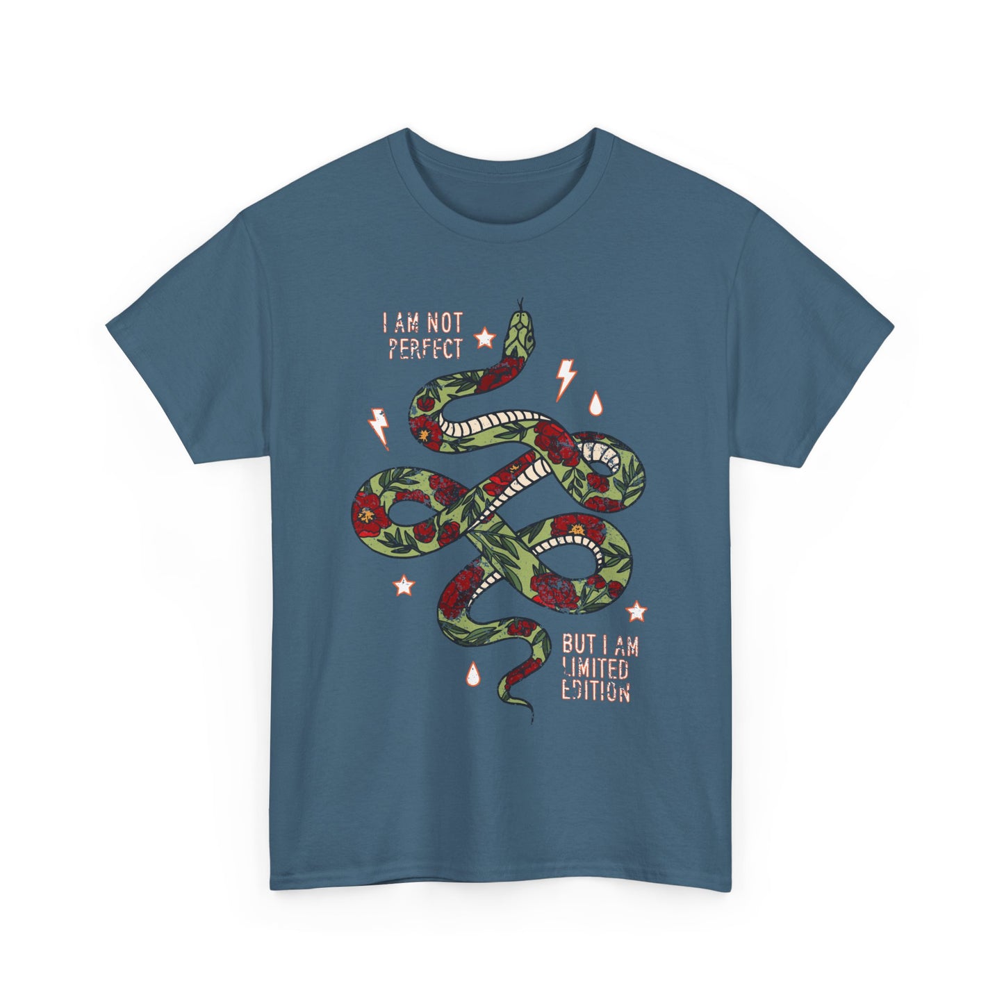 Trendy Unisex Tee, I Am Not Perfect Snake Design Shirt, Casual Wear, Gift for Nature Lovers, Eco-Friendly Fashion