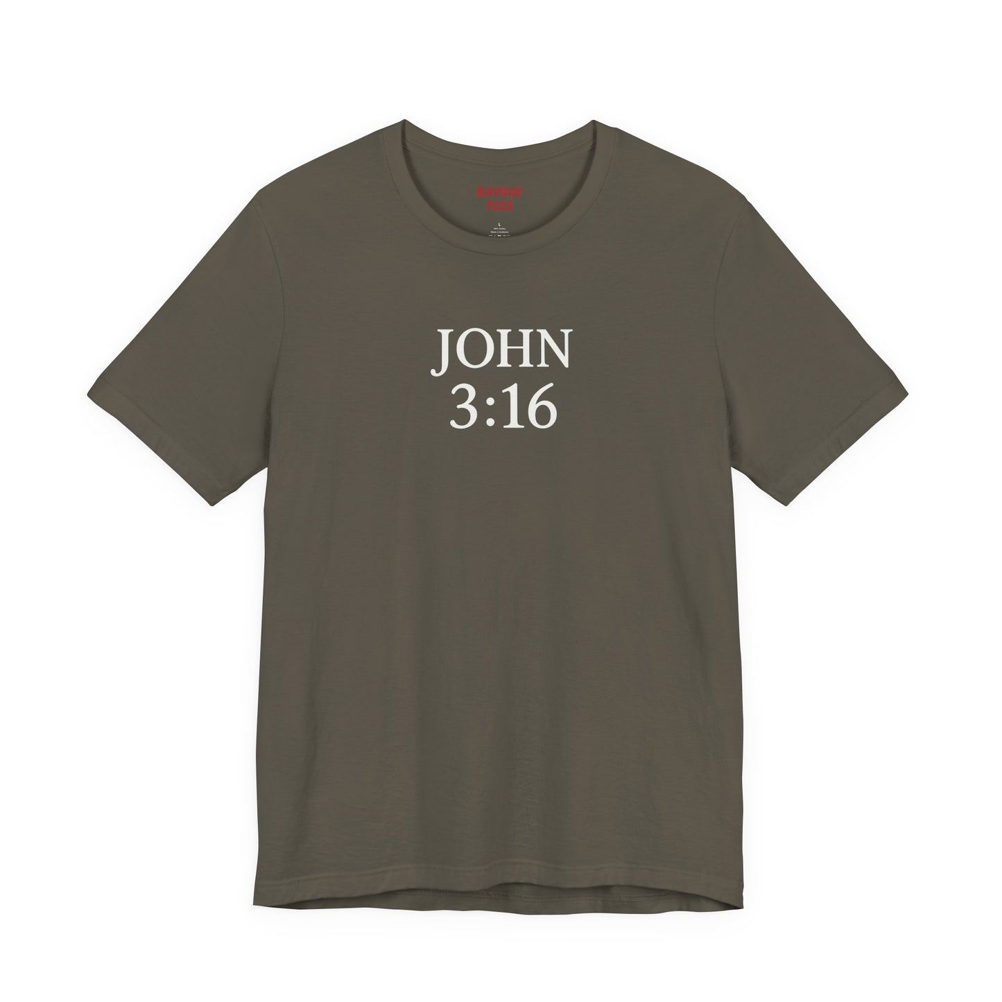 **JOHN 3:16 Faith-Inspired Unisex Tee – Christian Scripture T-Shirt, Religious Apparel, Inspirational Gift, Bible Verse Faith Shirt**