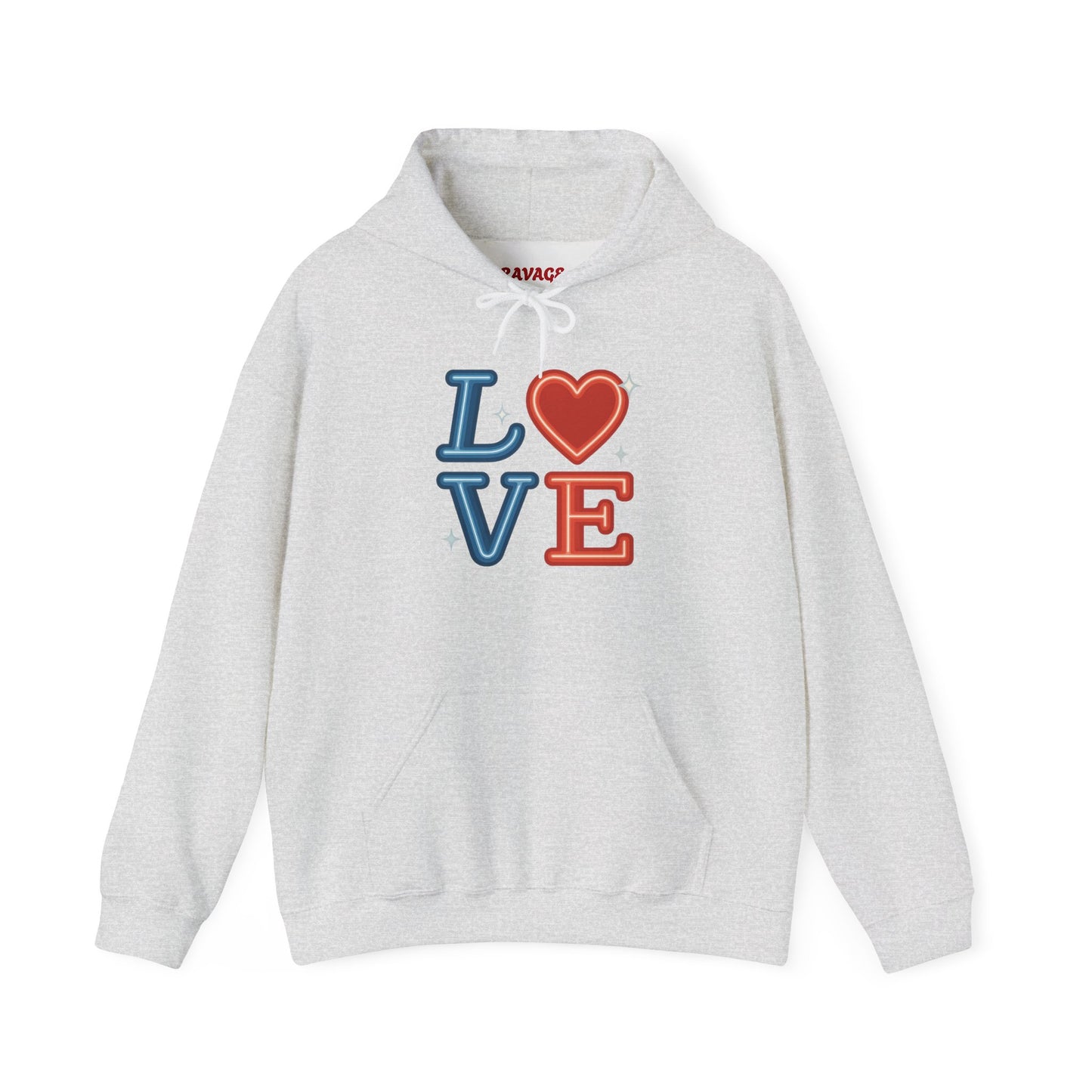 Unisex Hooded Sweatshirt with 'LOVE' Design - Cozy Gift for Friends, Valentine's Day, Casual Wear, Relaxation, Everyday Use