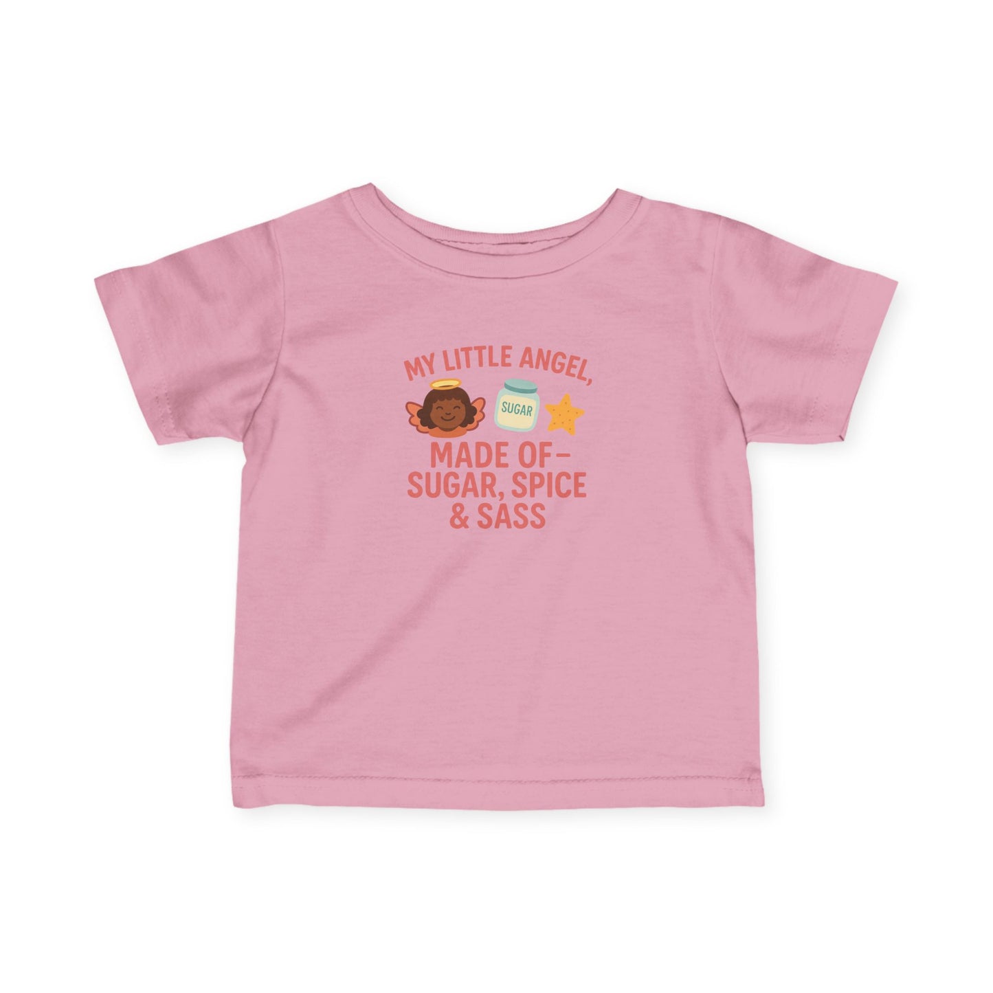 Cute Infant Tee: My Little Angel, Baby Clothing, Toddler Gift, Baby Shower Present, Kids Apparel, Sugar Spice & Sass