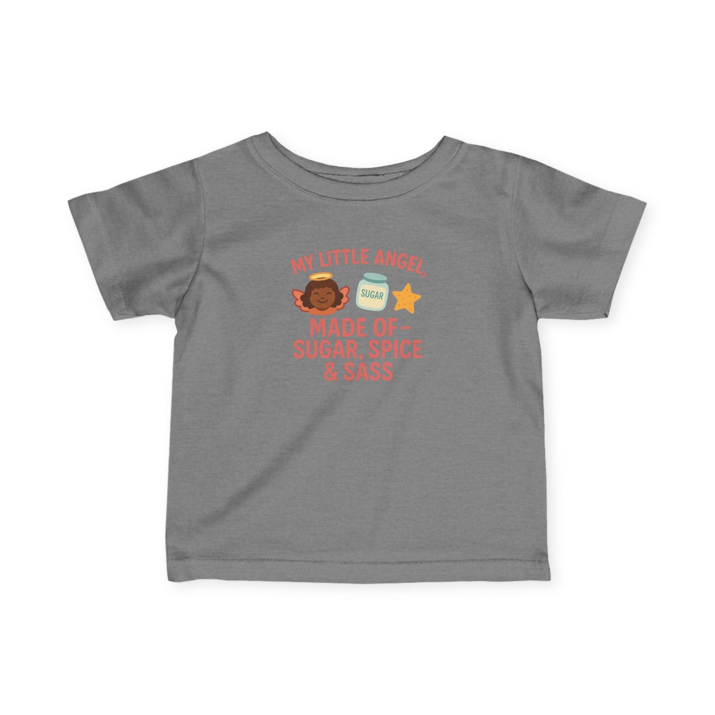 Cute Infant Tee: My Little Angel, Baby Clothing, Toddler Gift, Baby Shower Present, Kids Apparel, Sugar Spice & Sass