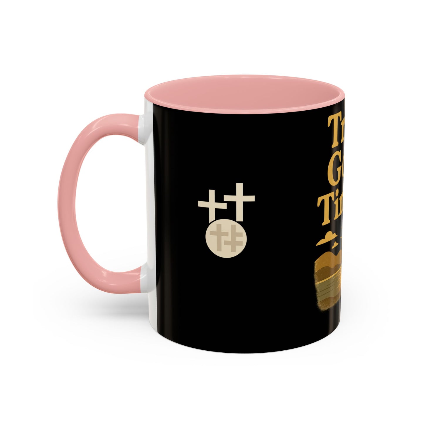 Trust God's Timing Christian Coffee Mug – Inspirational Accent Cup (11oz & 15oz), Faith-Based Gift for Coffee & Tea Lovers