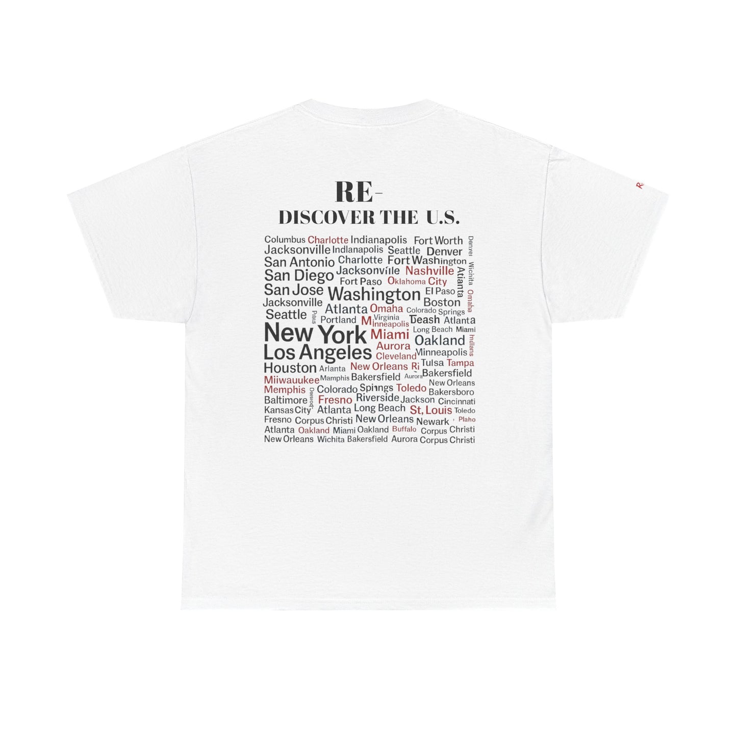RE-DISCOVERVER the U.S. Unisex Heavy Cotton Tee