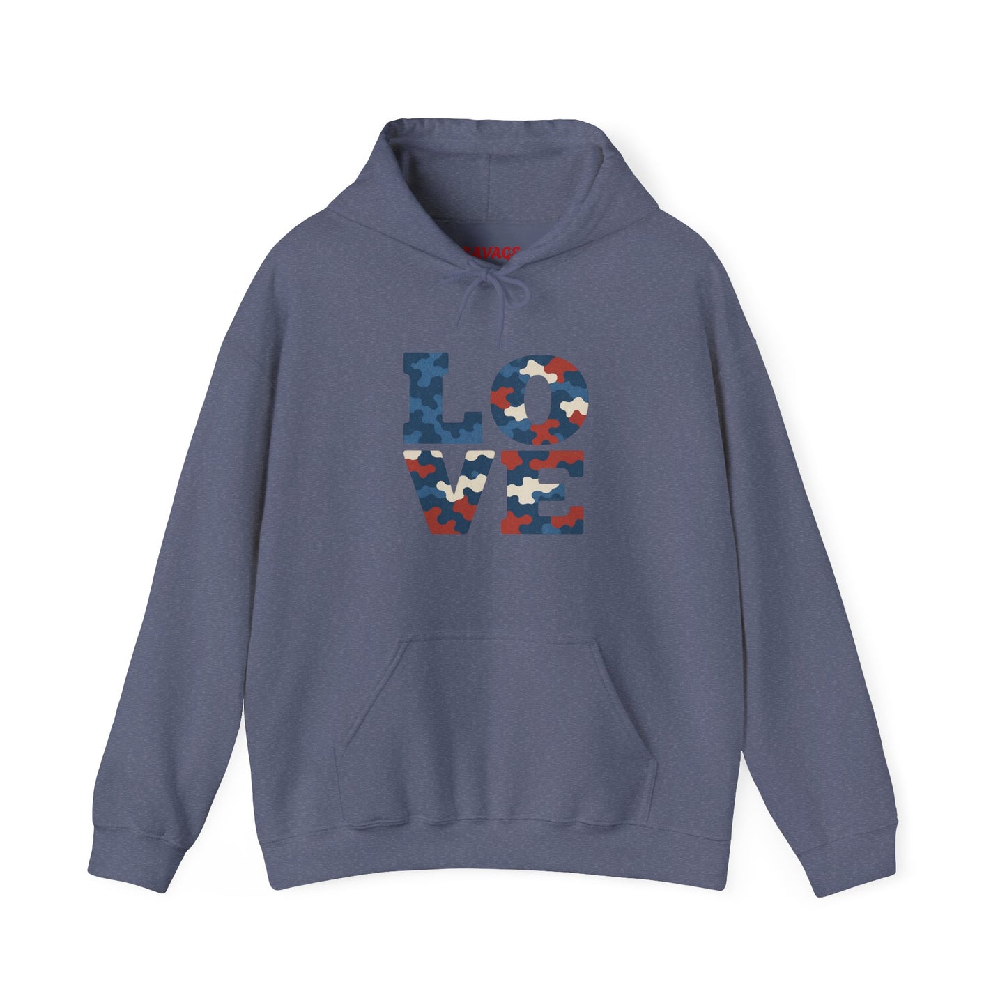 Unisex Hooded Sweatshirt with 'LOVE' Design - Cozy Gift for Friends, Valentine's Day, Casual Wear, Relaxation, Everyday Use