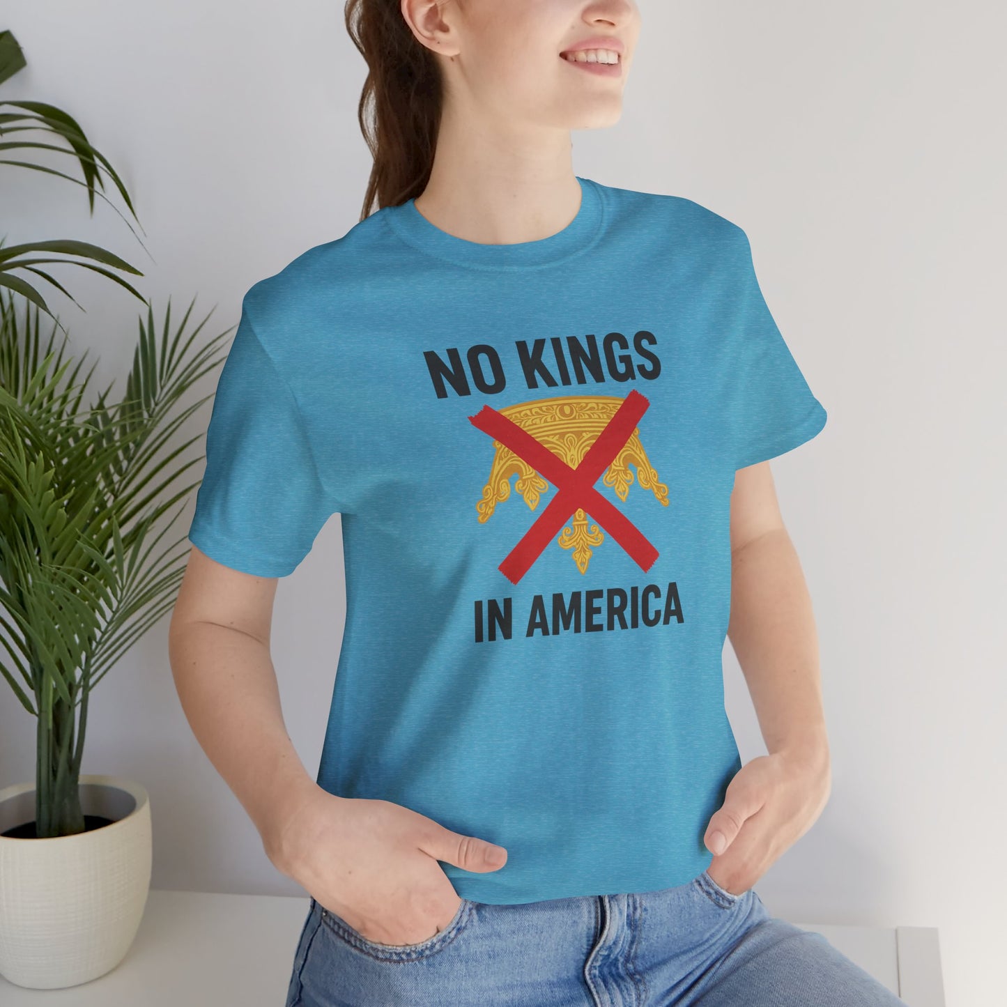 NO KINGS Revolutionary Statement Tee – Unisex Protest Shirt for Freedom, Equality & Independence Day Casual Wear