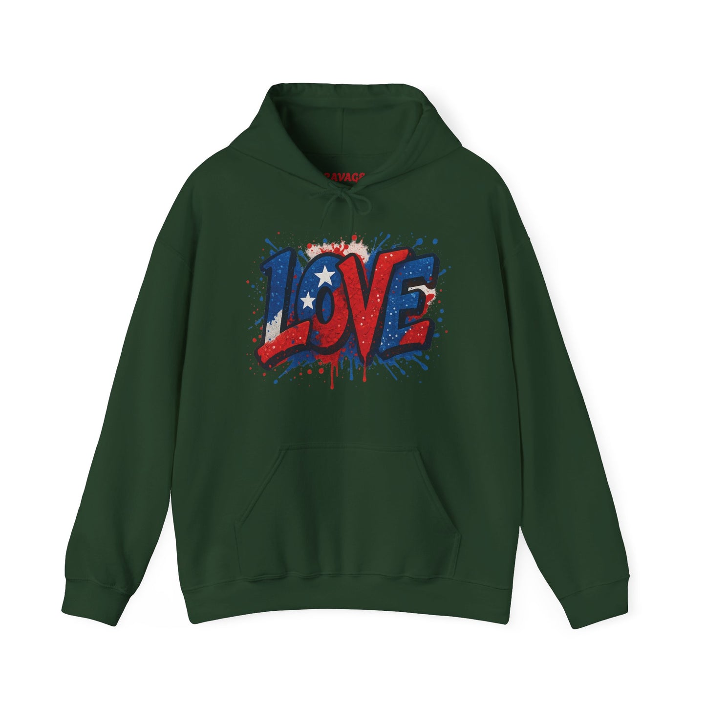 Unisex Hooded Sweatshirt with 'LOVE' Design - Cozy Gift for Friends, Valentine's Day, Casual Wear, Relaxation, Everyday Use