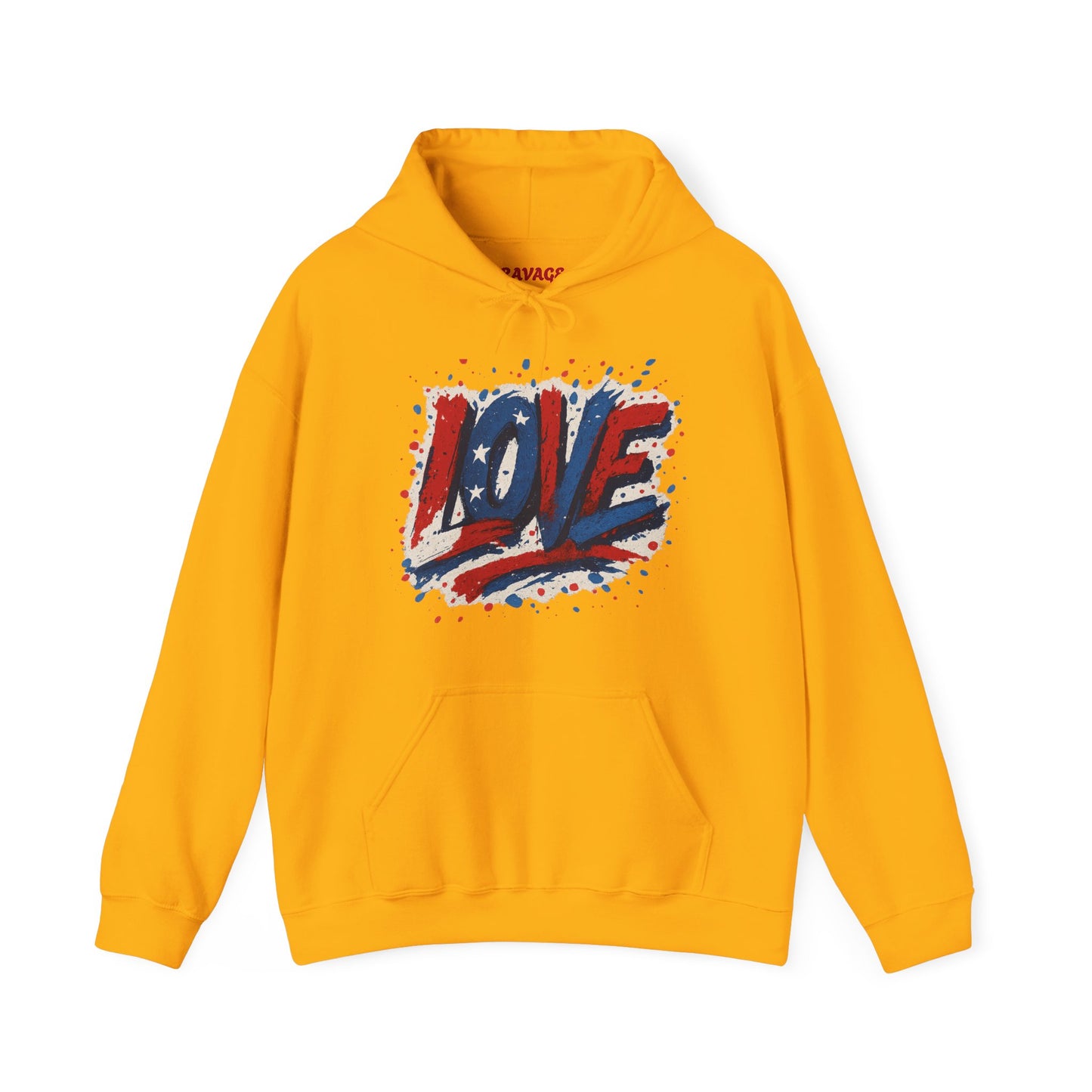 Unisex Hooded Sweatshirt with 'LOVE' Design - Cozy Gift for Friends, Valentine's Day, Casual Wear, Relaxation, Everyday Use