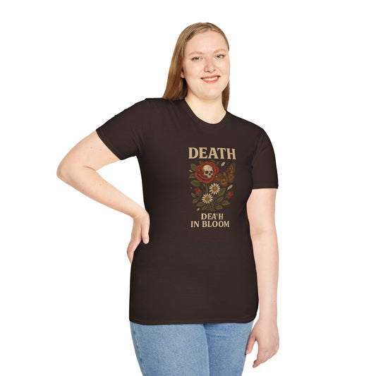 "Death In Bloom" Graphic Unisex T-Shirt | Eco-Friendly Tee