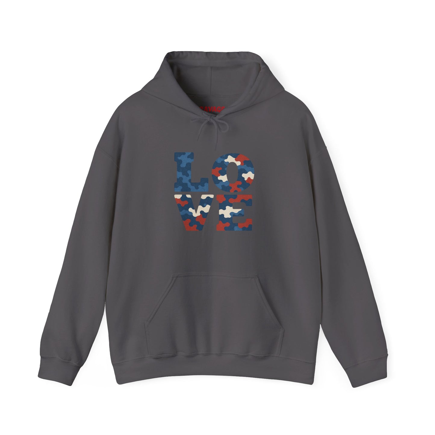 Unisex Hooded Sweatshirt with 'LOVE' Design - Cozy Gift for Friends, Valentine's Day, Casual Wear, Relaxation, Everyday Use