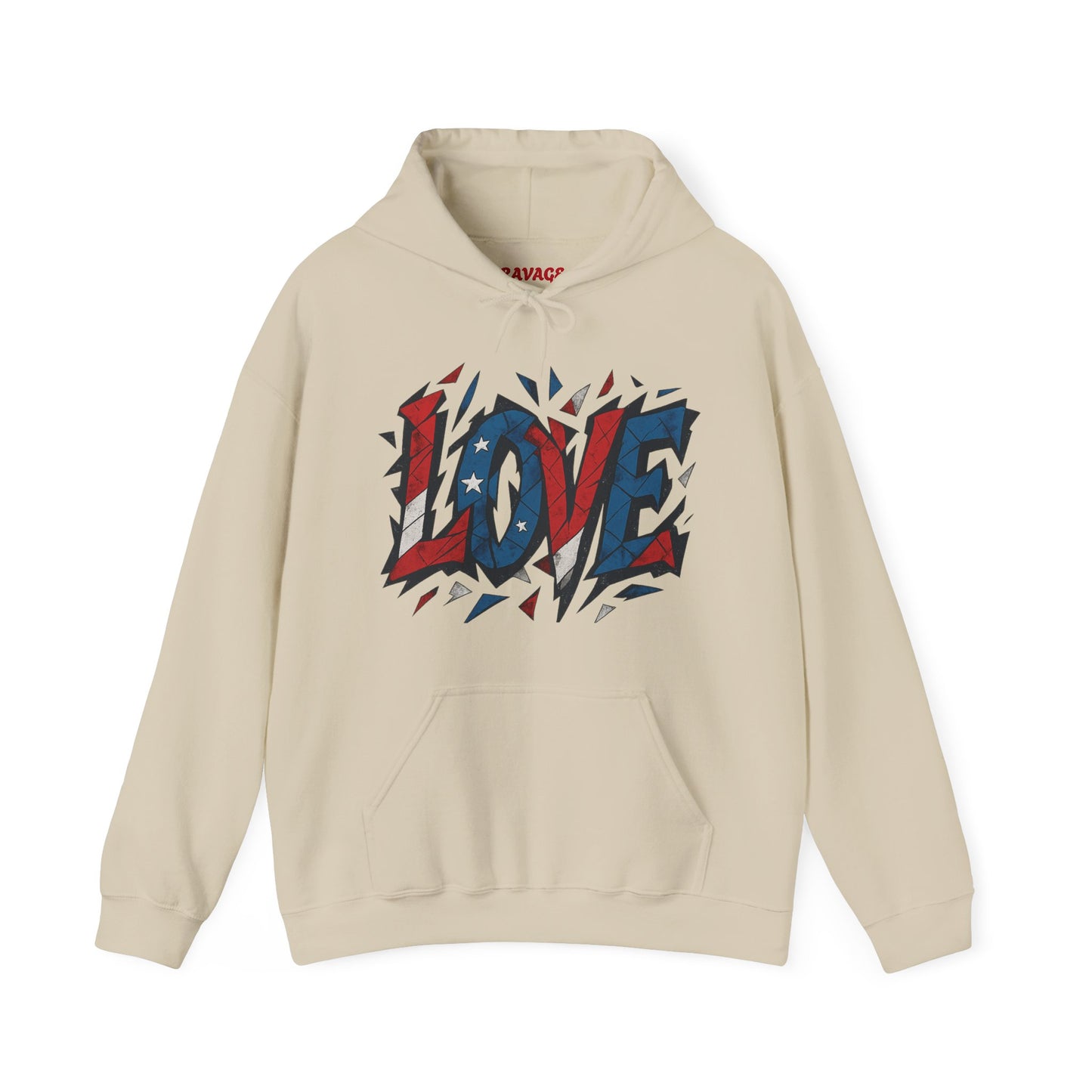 Unisex Hooded Sweatshirt with 'LOVE' Design - Cozy Gift for Friends, Valentine's Day, Casual Wear, Relaxation, Everyday Use