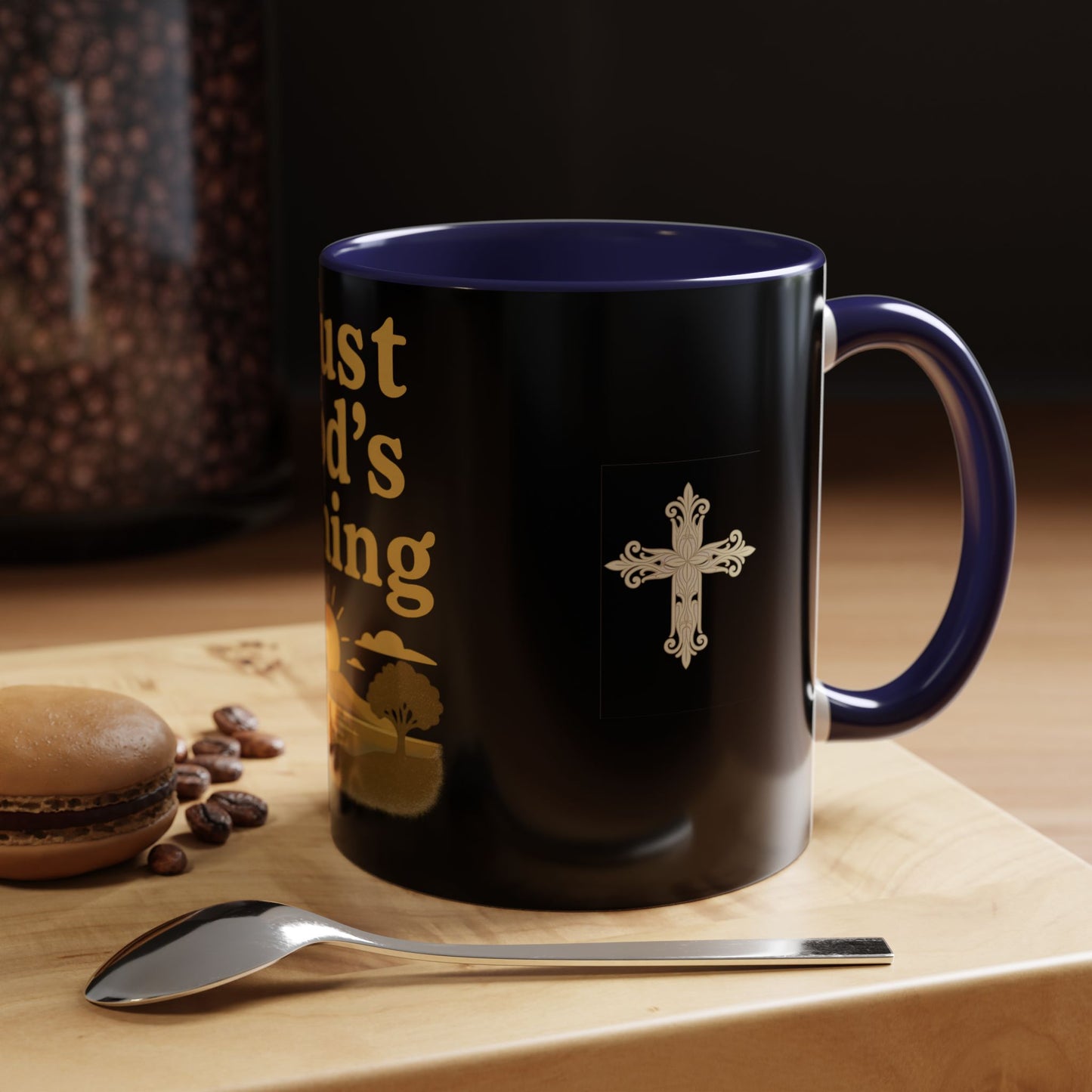 Trust God's Timing Christian Coffee Mug – Inspirational Accent Cup (11oz & 15oz), Faith-Based Gift for Coffee & Tea Lovers