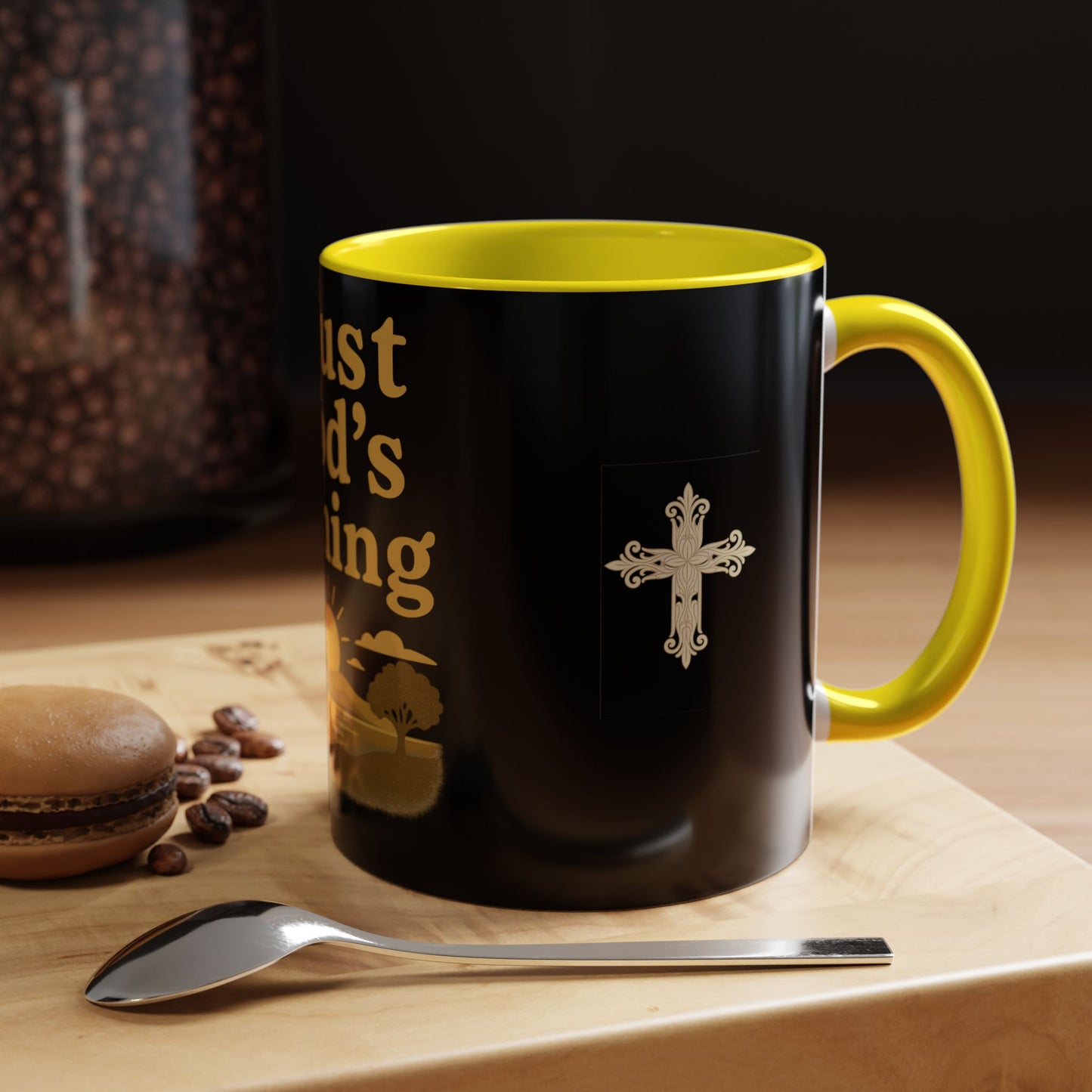 Trust God's Timing Christian Coffee Mug – Inspirational Accent Cup (11oz & 15oz), Faith-Based Gift for Coffee & Tea Lovers