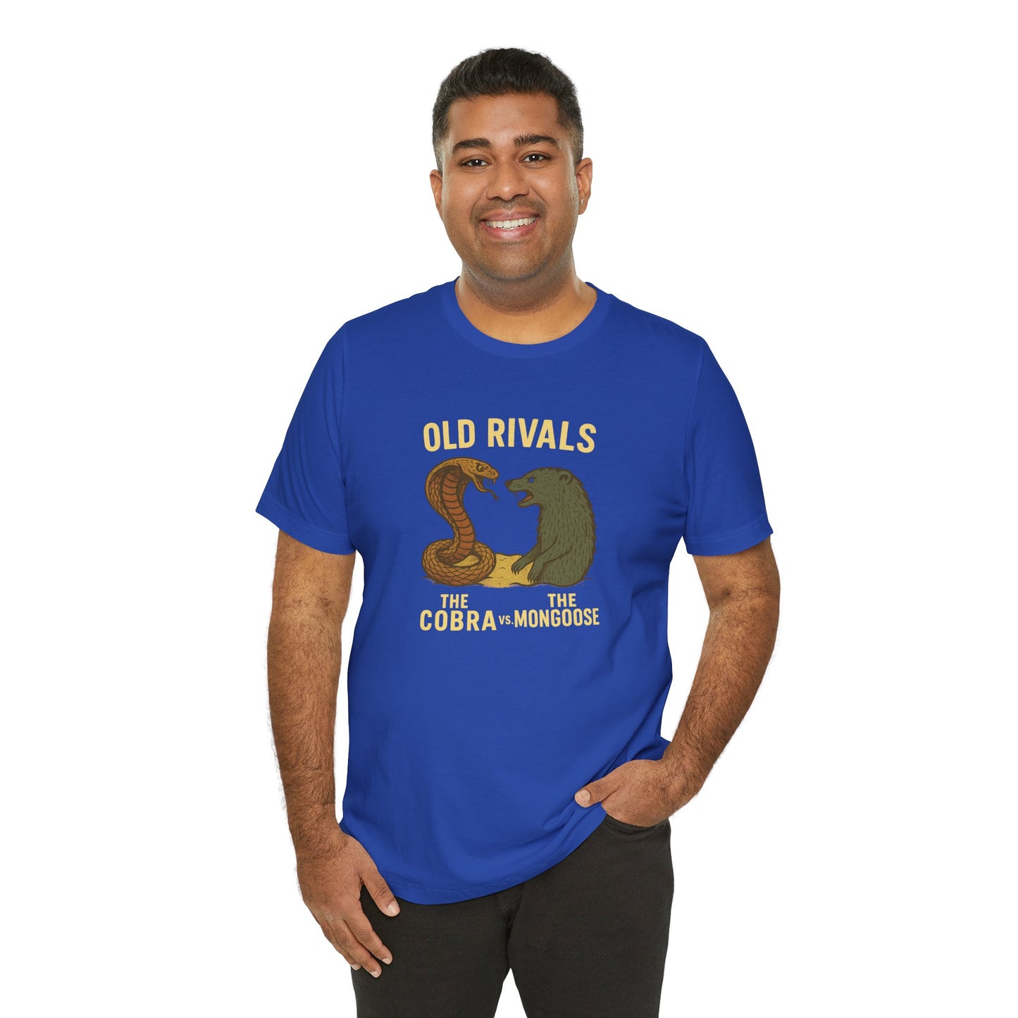 Vintage Rivalry Tee - Cobra vs Mongoose T-Shirt, Retro Graphic Outdoor Adventure Shirt, Perfect Gift for Animal Lovers