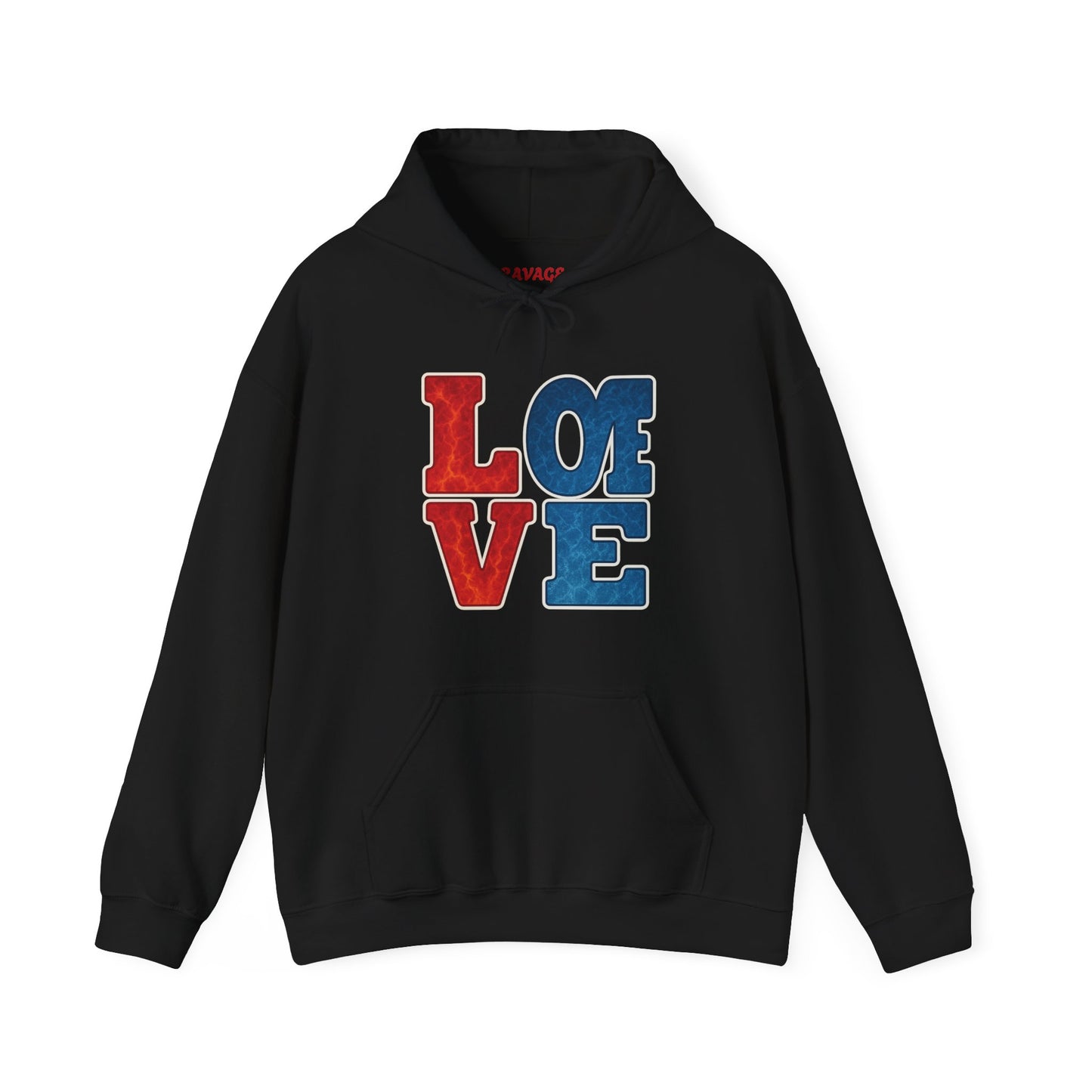 Unisex Hooded Sweatshirt with 'LOVE' Design - Cozy Gift for Friends, Valentine's Day, Casual Wear, Relaxation, Everyday Use