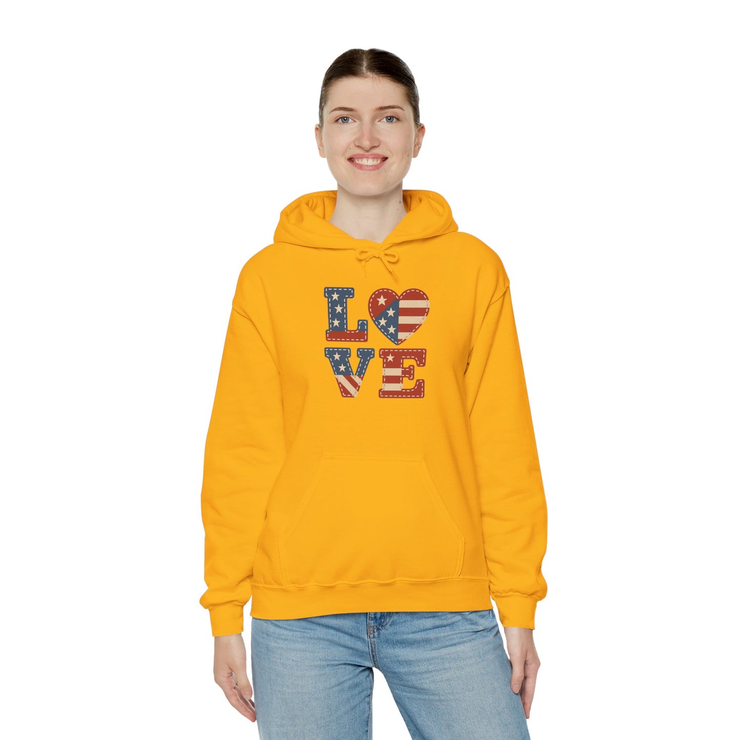 Unisex Hooded Sweatshirt with 'LOVE' Design - Cozy Gift for Friends, Valentine's Day, Casual Wear, Relaxation, Everyday Use