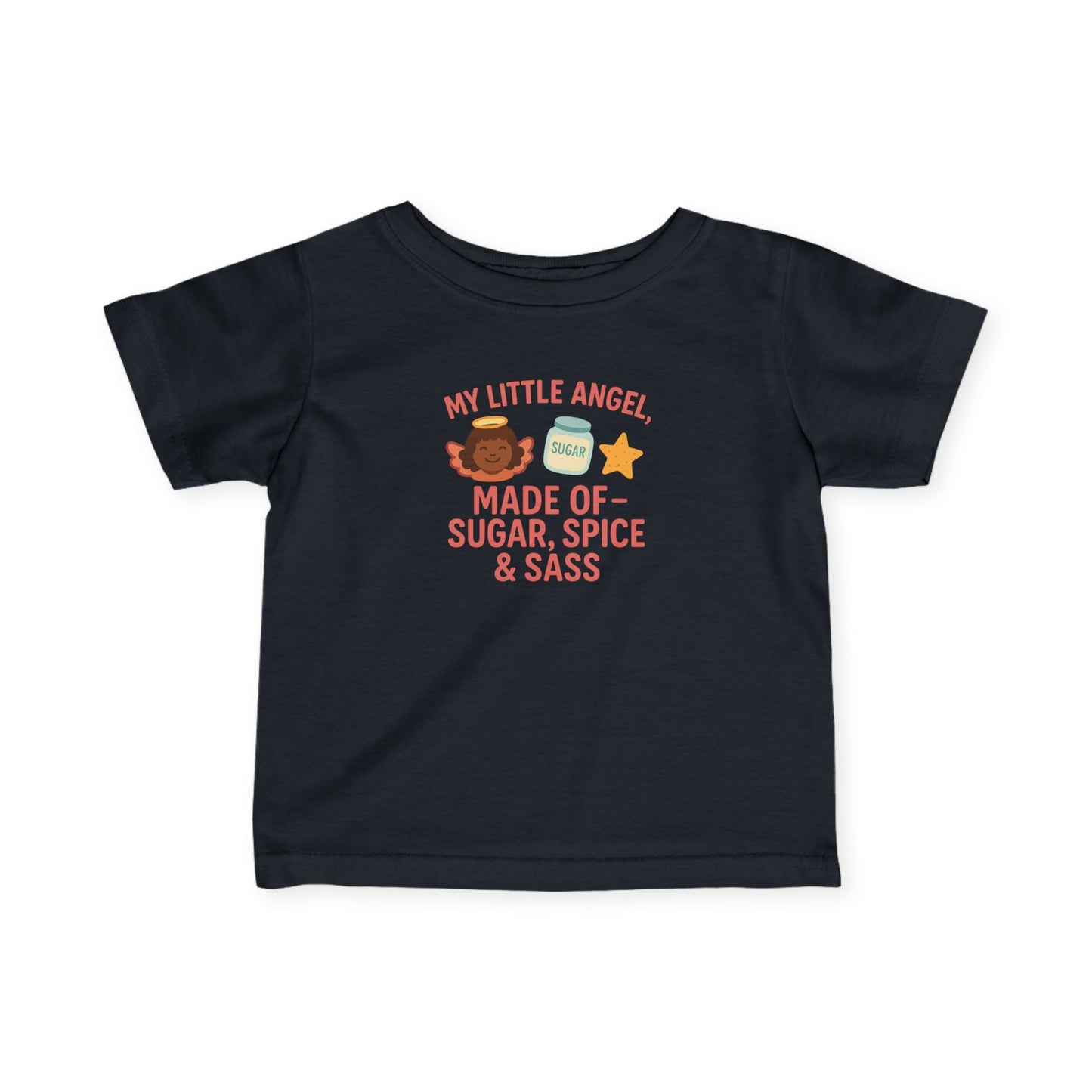 Cute Infant Tee: My Little Angel, Baby Clothing, Toddler Gift, Baby Shower Present, Kids Apparel, Sugar Spice & Sass