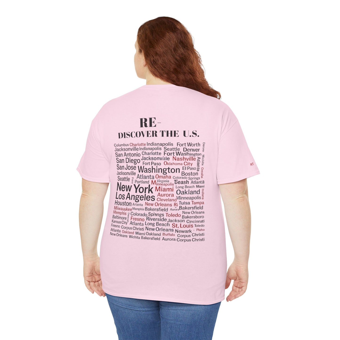 RE-DISCOVERVER the U.S. Unisex Heavy Cotton Tee