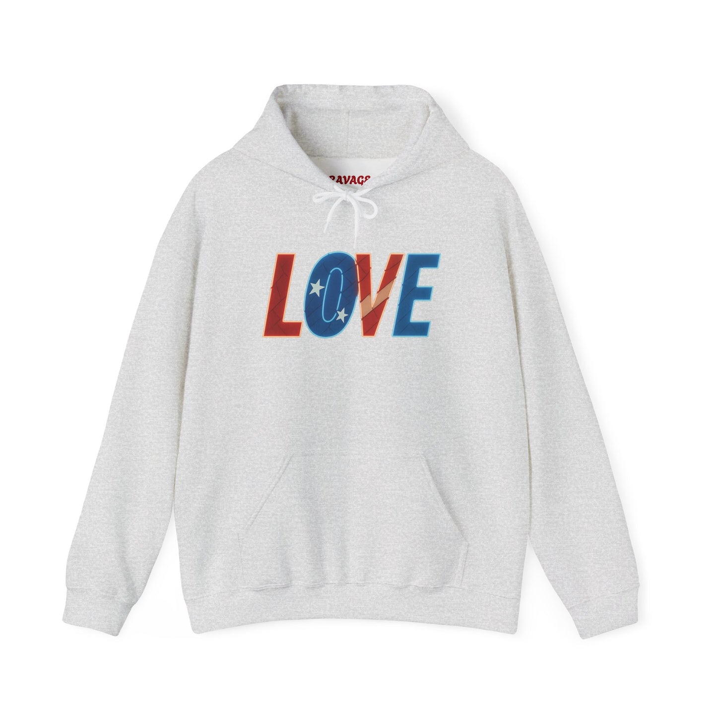 Unisex Hooded Sweatshirt with 'LOVE' Design - Cozy Gift for Friends, Valentine's Day, Casual Wear, Relaxation, Everyday Use