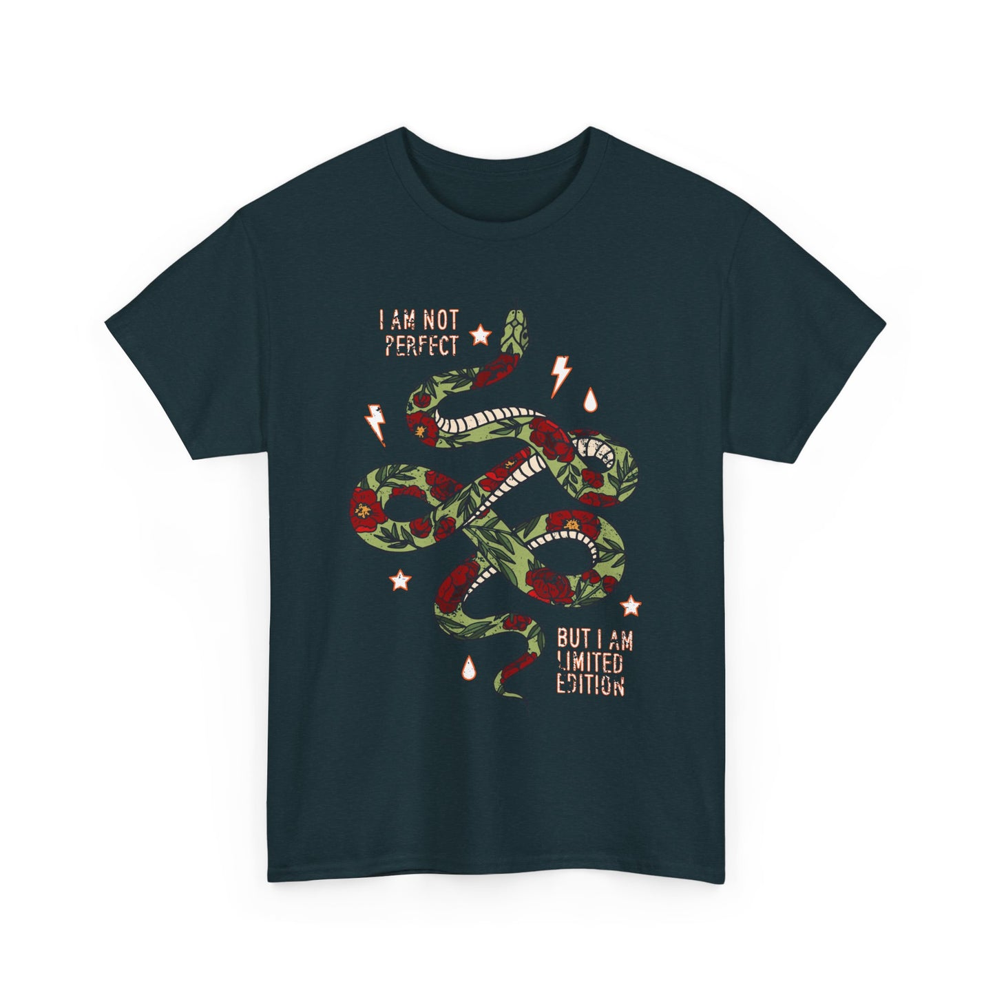 Trendy Unisex Tee, I Am Not Perfect Snake Design Shirt, Casual Wear, Gift for Nature Lovers, Eco-Friendly Fashion