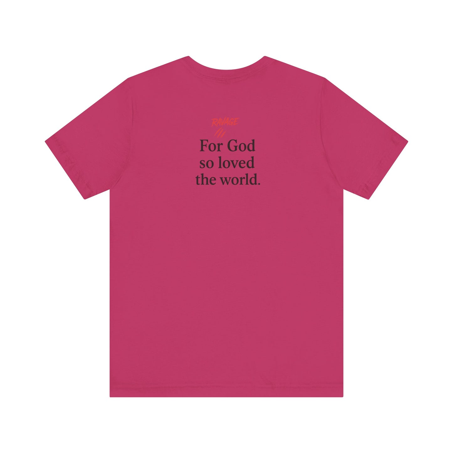 **JOHN 3:16 Faith-Inspired Unisex Tee – Christian Scripture T-Shirt, Religious Apparel, Inspirational Gift, Bible Verse Faith Shirt**