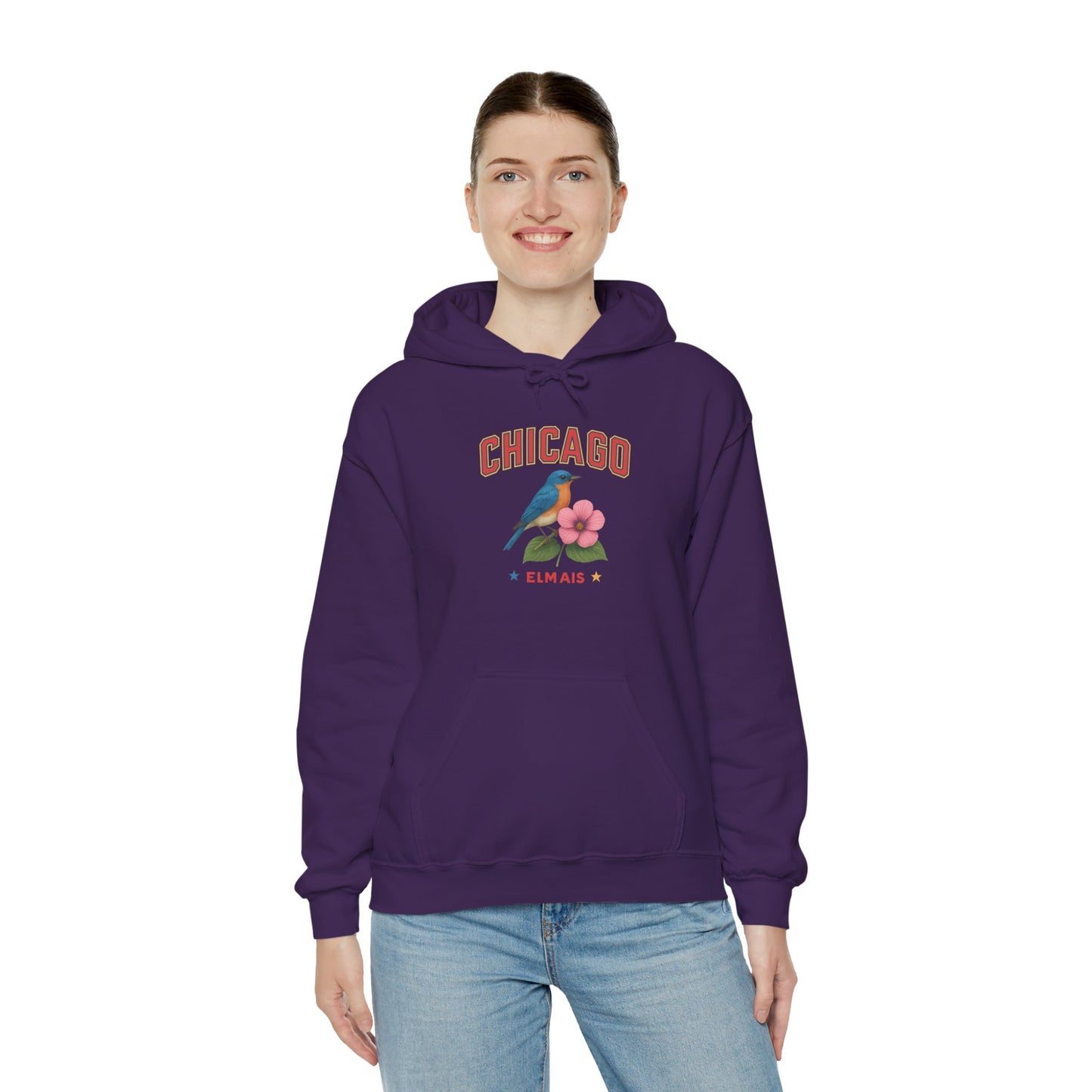 Chicago "The Windy City" Unisex Hoodie – Cozy Sweatshirt, Casual Travel Souvenir, Relaxed Streetwear Gift for Nature & City Lovers
