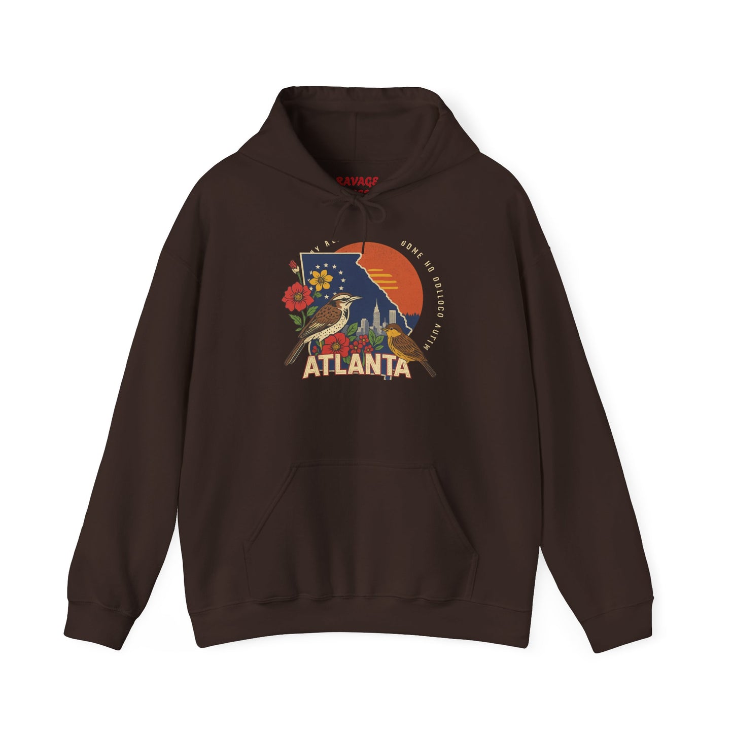 Atlanta Vintage Hoodie | Retro Style Hooded Sweatshirt, Cozy Fall & Winter Wear, Travel Gift for Atlanta Lovers