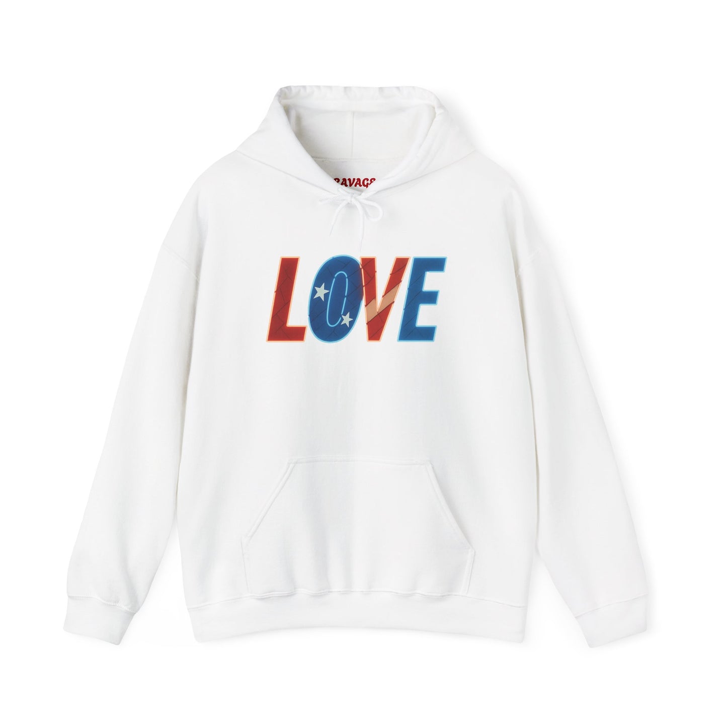 Unisex Hooded Sweatshirt with 'LOVE' Design - Cozy Gift for Friends, Valentine's Day, Casual Wear, Relaxation, Everyday Use