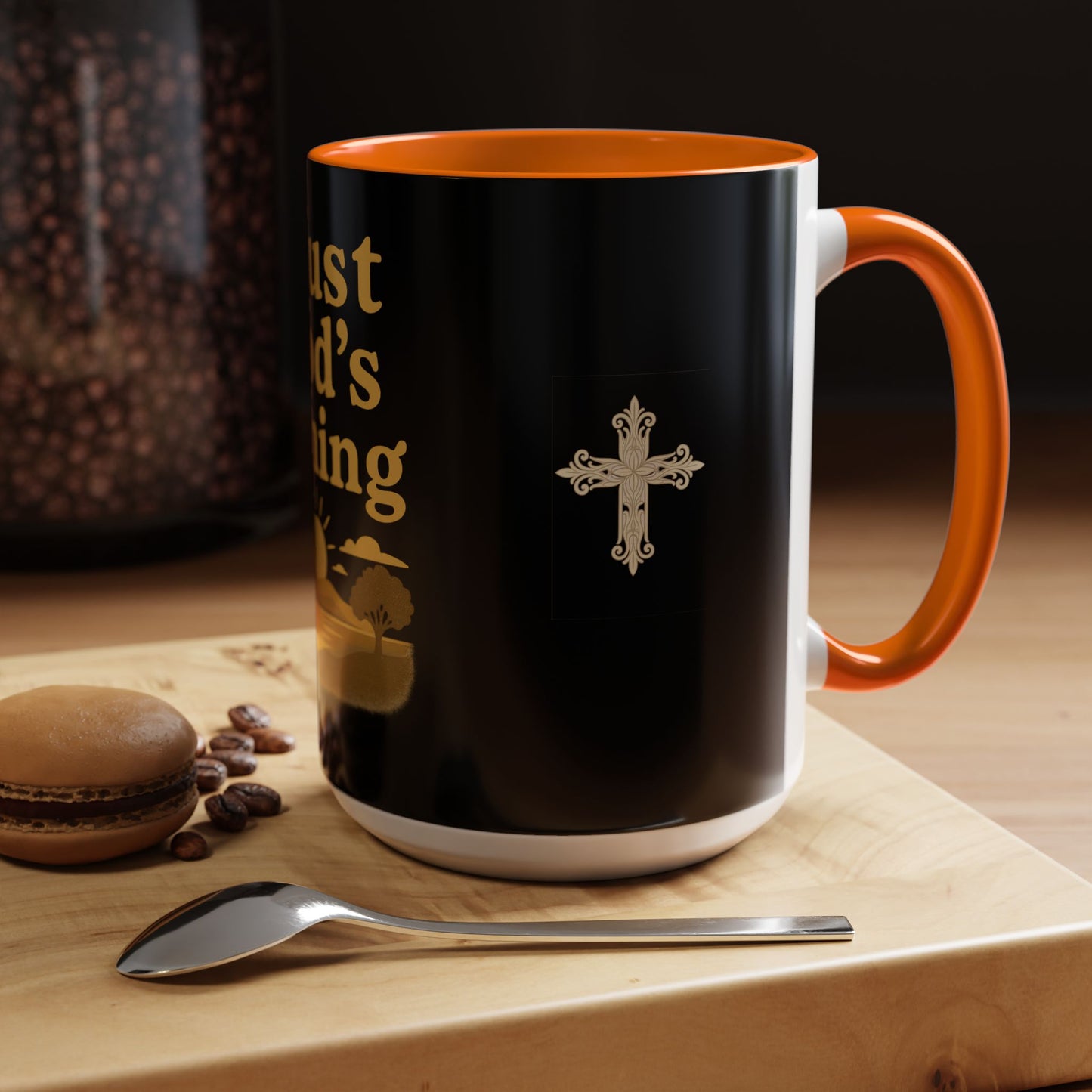 Trust God's Timing Christian Coffee Mug – Inspirational Accent Cup (11oz & 15oz), Faith-Based Gift for Coffee & Tea Lovers