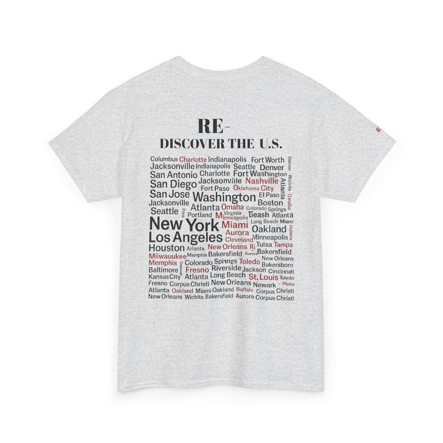 RE-DISCOVERVER the U.S. Unisex Heavy Cotton Tee
