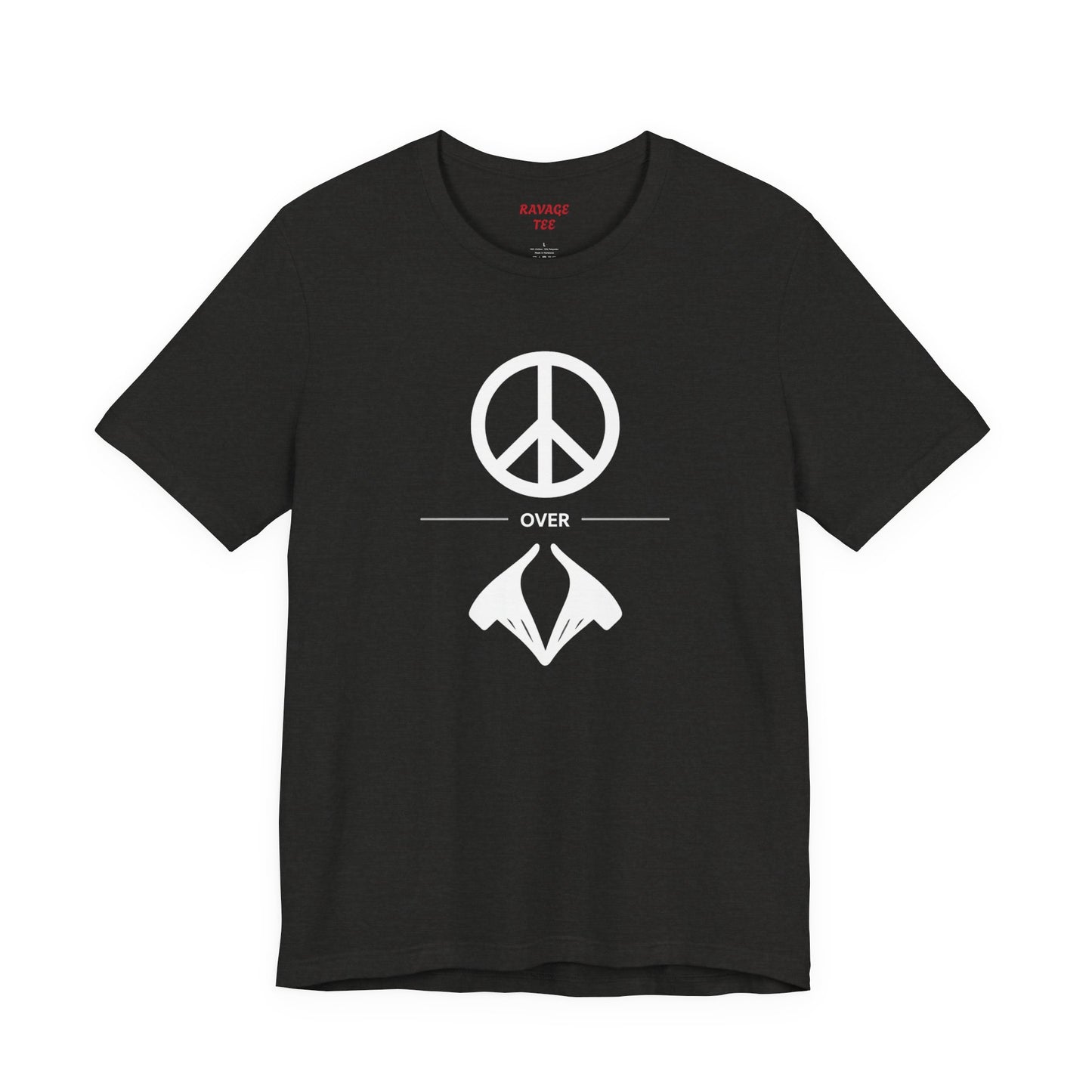 Peace Sign Unisex Jersey Tee, Casual Wear, Gift for Friends, Summer Fashion, Festival Outfit, Eco-Friendly Apparel