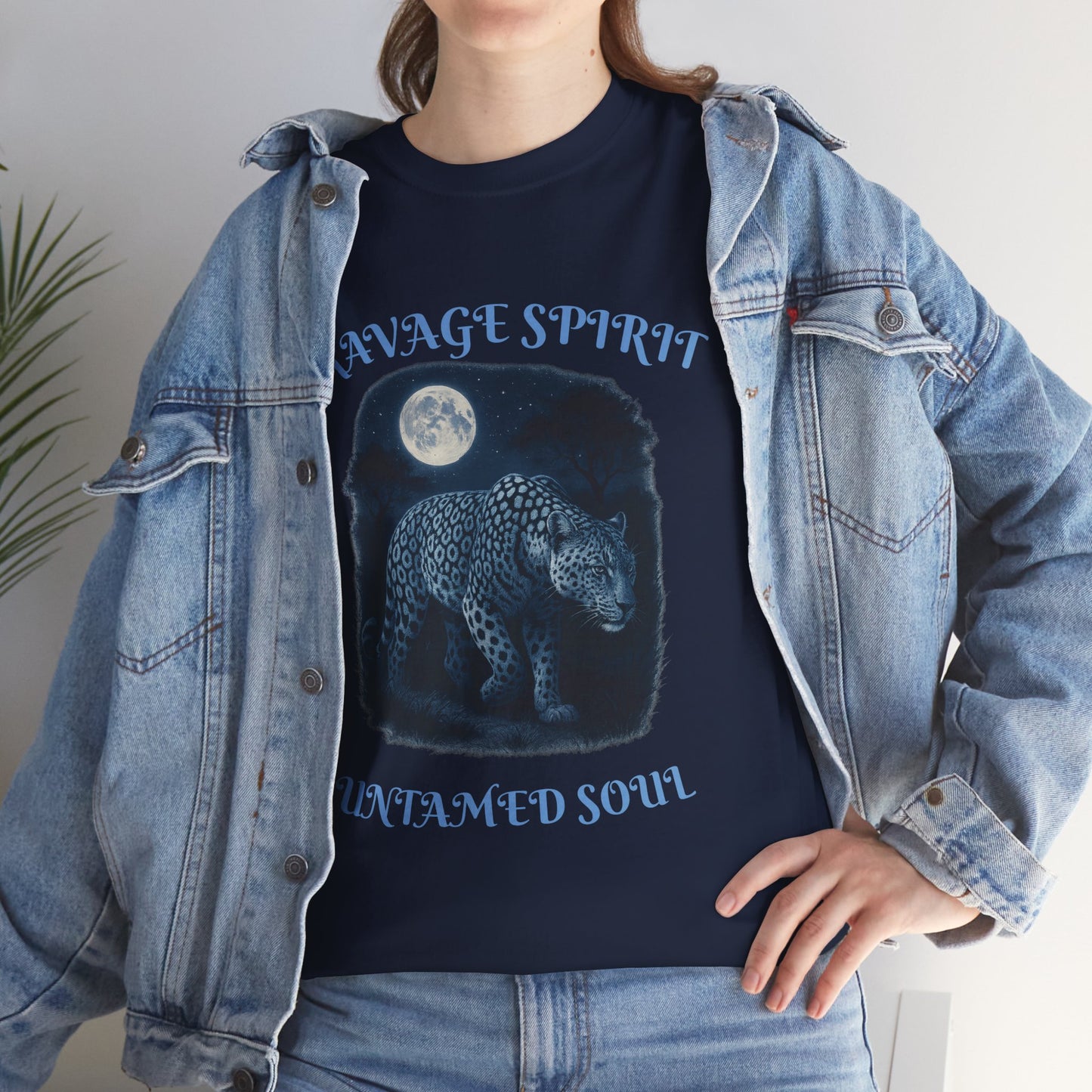 Ravage Spirit Vintage Leopard Moon Tee