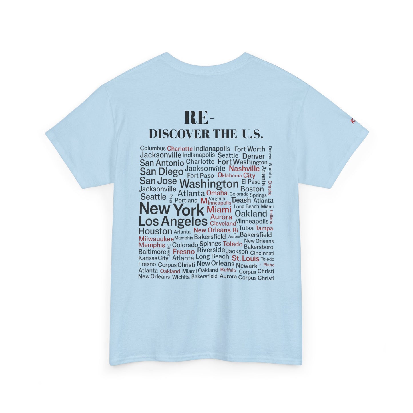 RE-DISCOVERVER the U.S. Unisex Heavy Cotton Tee