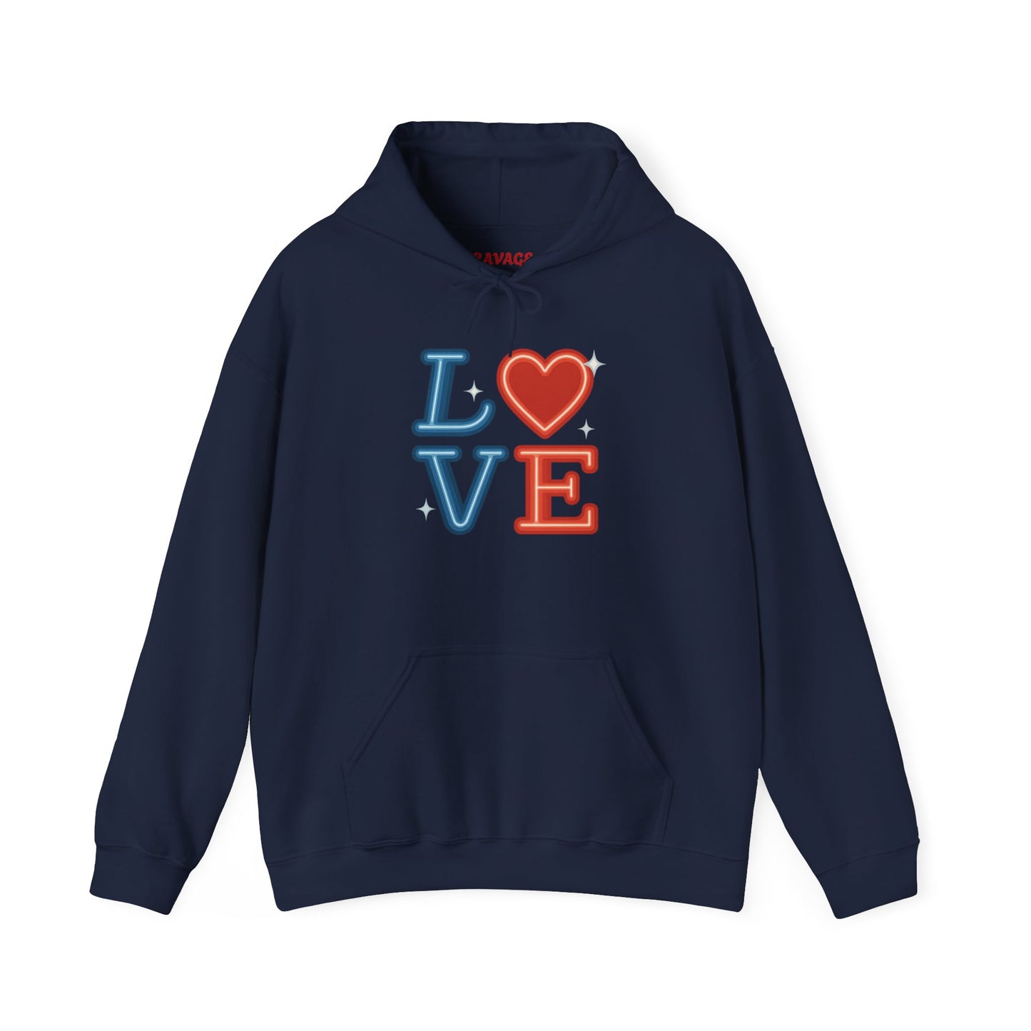 Unisex Hooded Sweatshirt with 'LOVE' Design - Cozy Gift for Friends, Valentine's Day, Casual Wear, Relaxation, Everyday Use