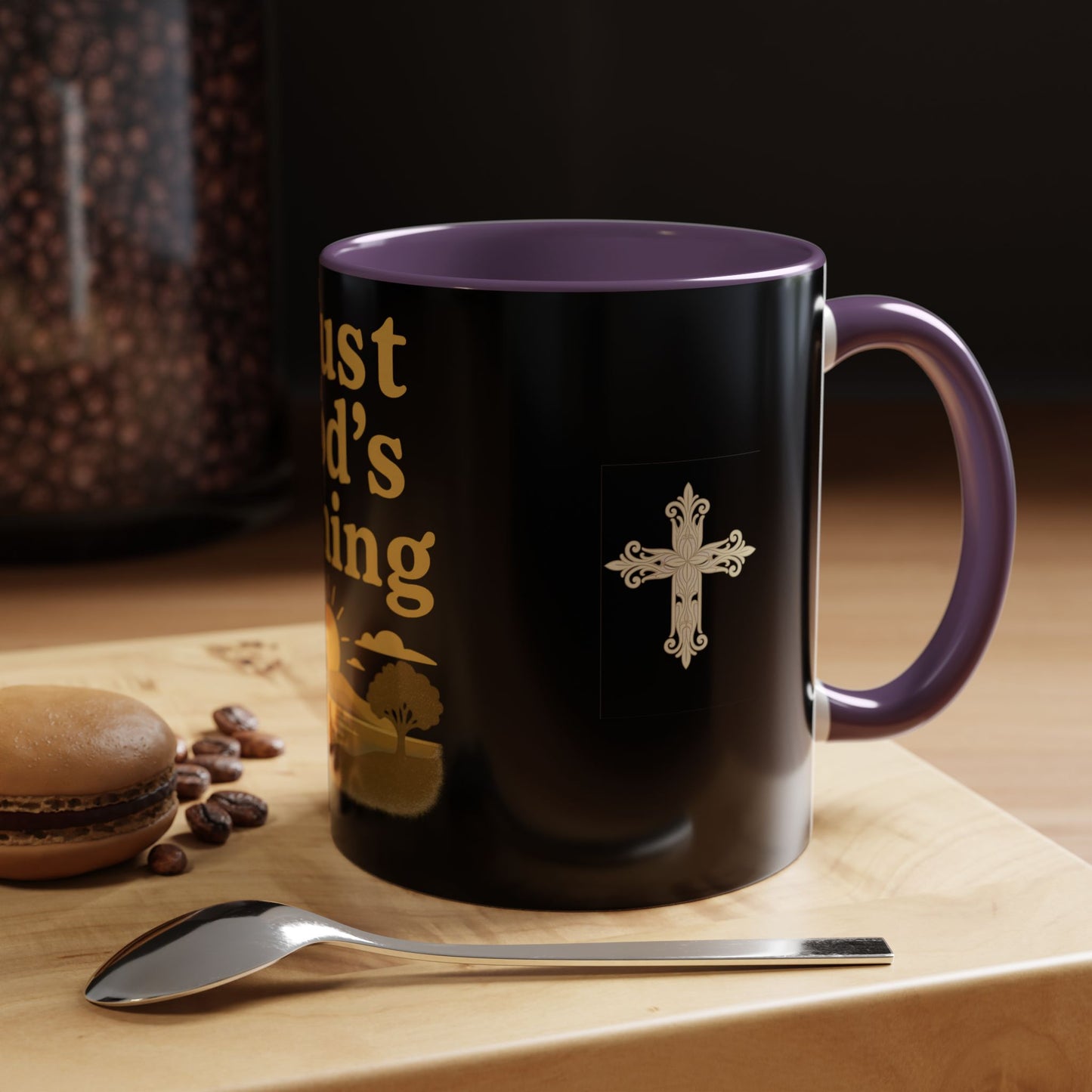 Trust God's Timing Christian Coffee Mug – Inspirational Accent Cup (11oz & 15oz), Faith-Based Gift for Coffee & Tea Lovers