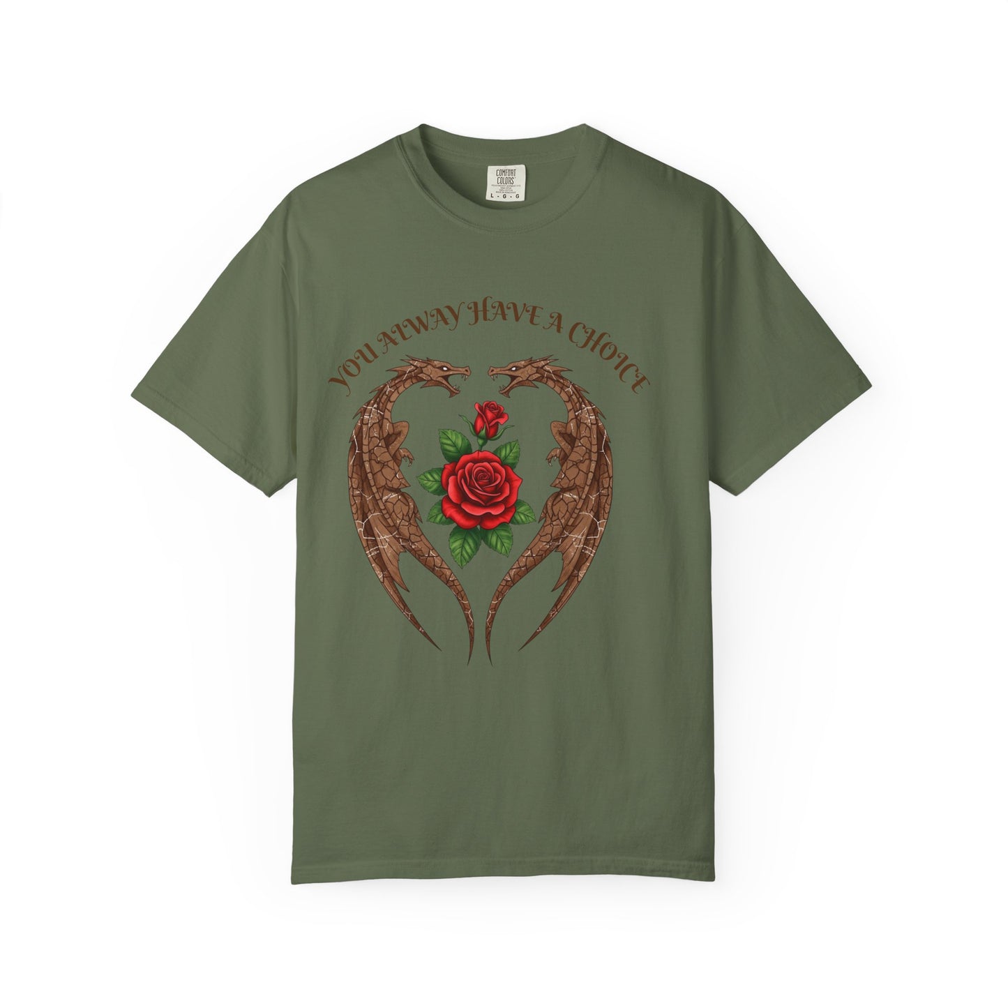 Dragon-Inspired Choice T-Shirt | Unisex Garment-Dyed Tee, Gift for Fantasy Lovers