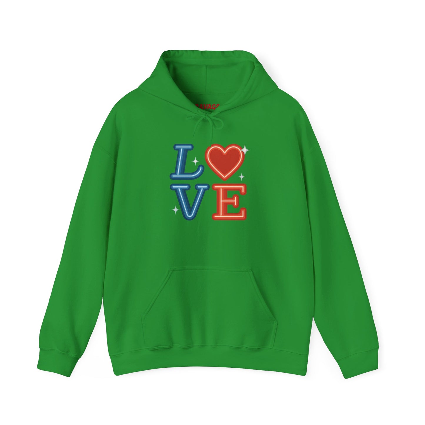 Unisex Hooded Sweatshirt with 'LOVE' Design - Cozy Gift for Friends, Valentine's Day, Casual Wear, Relaxation, Everyday Use