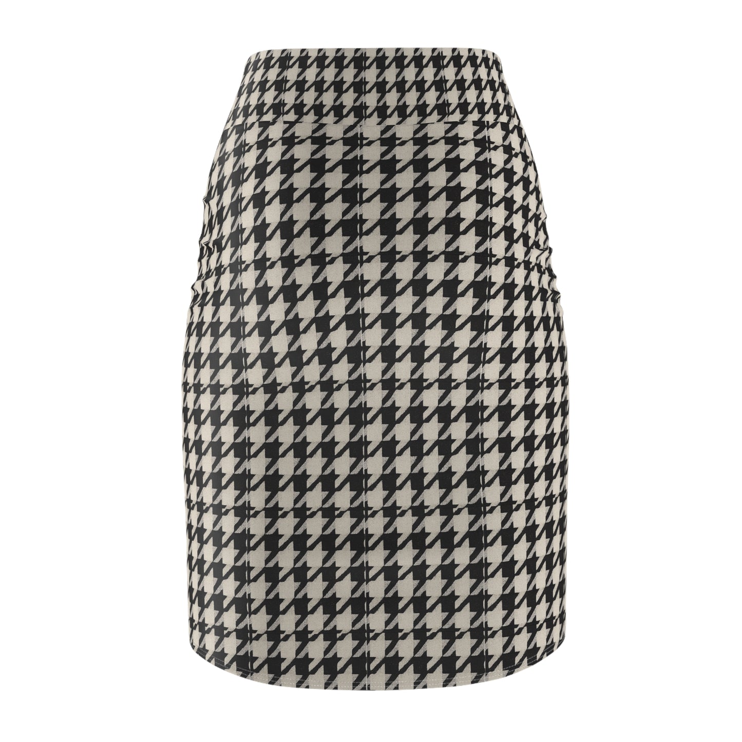 Chic Houndstooth Pencil Skirt, Women's Fashion, Office Wear, Casual Outfit, Stylish Midi Skirt, Perfect for All Occasions
